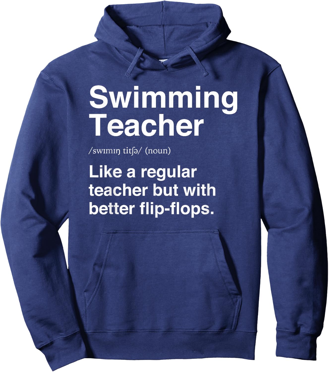 Swimming Teacher Funny Definition Swim Trainer Coach Women Hoodie - Hoodie | Navy