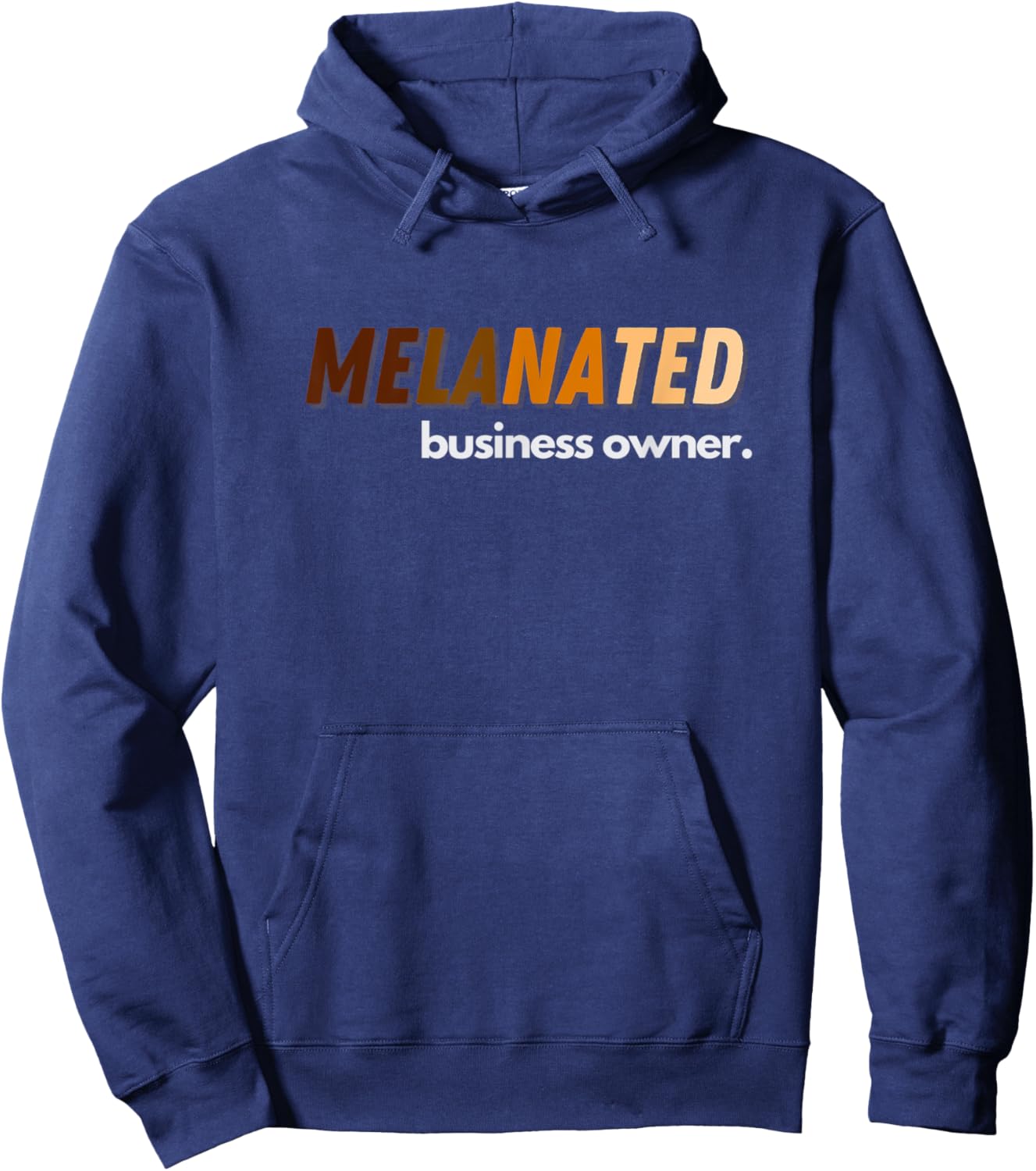 Melanated Business Owner Hoodie - Hoodie | Navy
