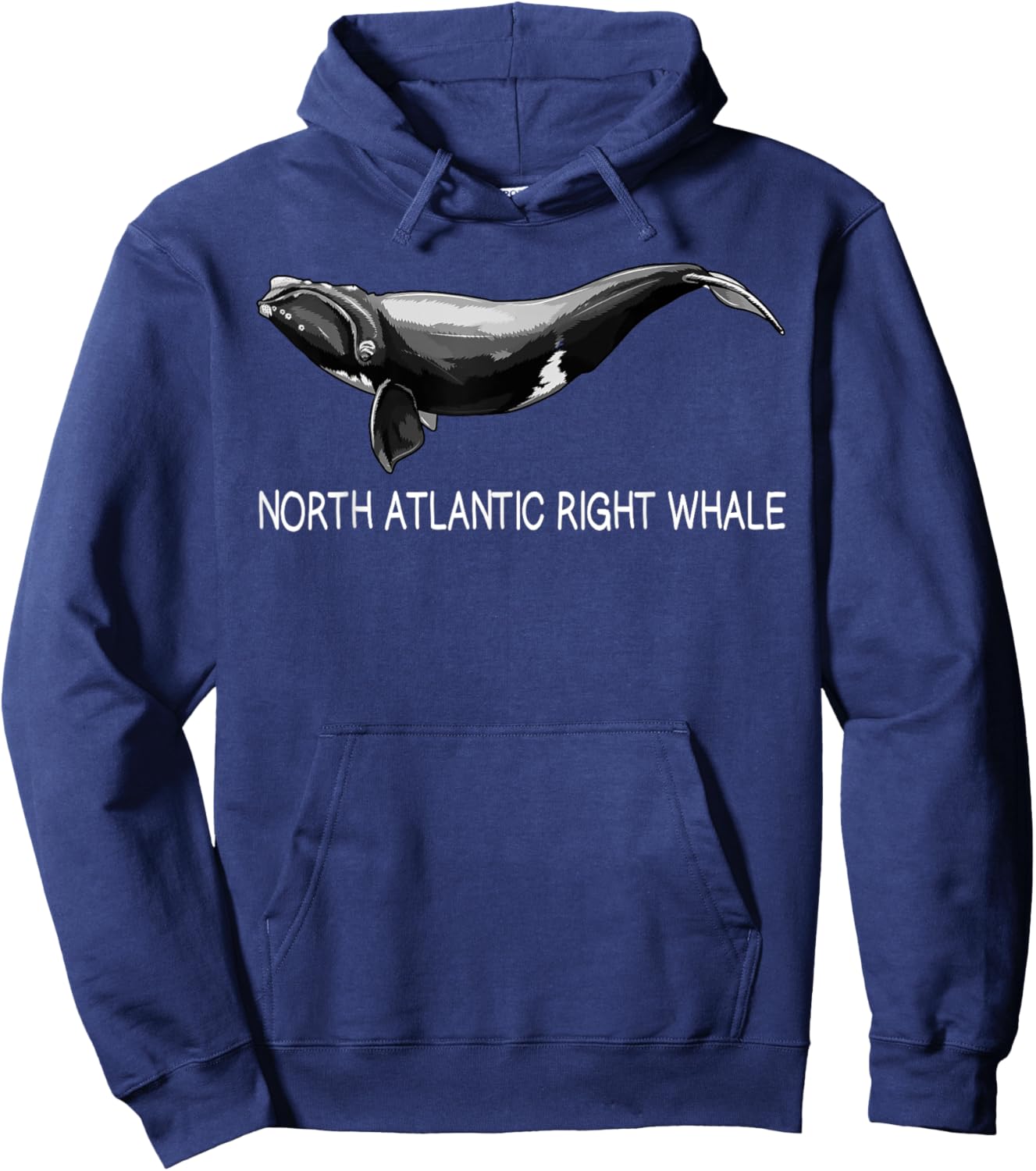 North Atlantic Right Whale Lover Hoodie - Hoodie | Navy