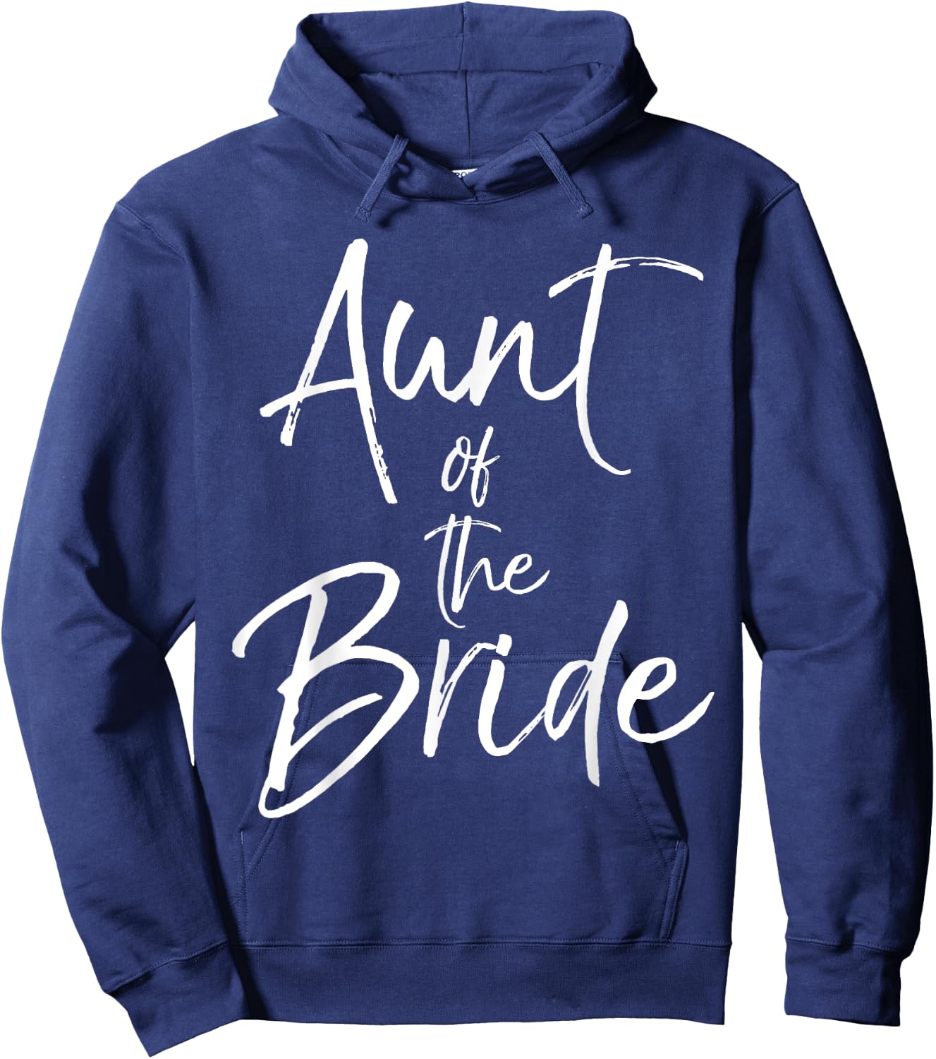 Aunt of the Bride Shirt Cute Bridal Party Auntie Hoodie - Hoodie | Navy