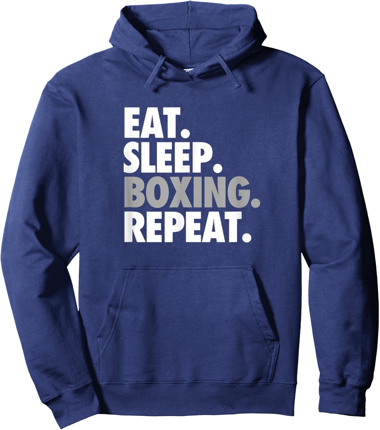 Eat. Sleep. Boxing. Repeat. - Sports and Athlete Hoodie - Hoodie | Navy