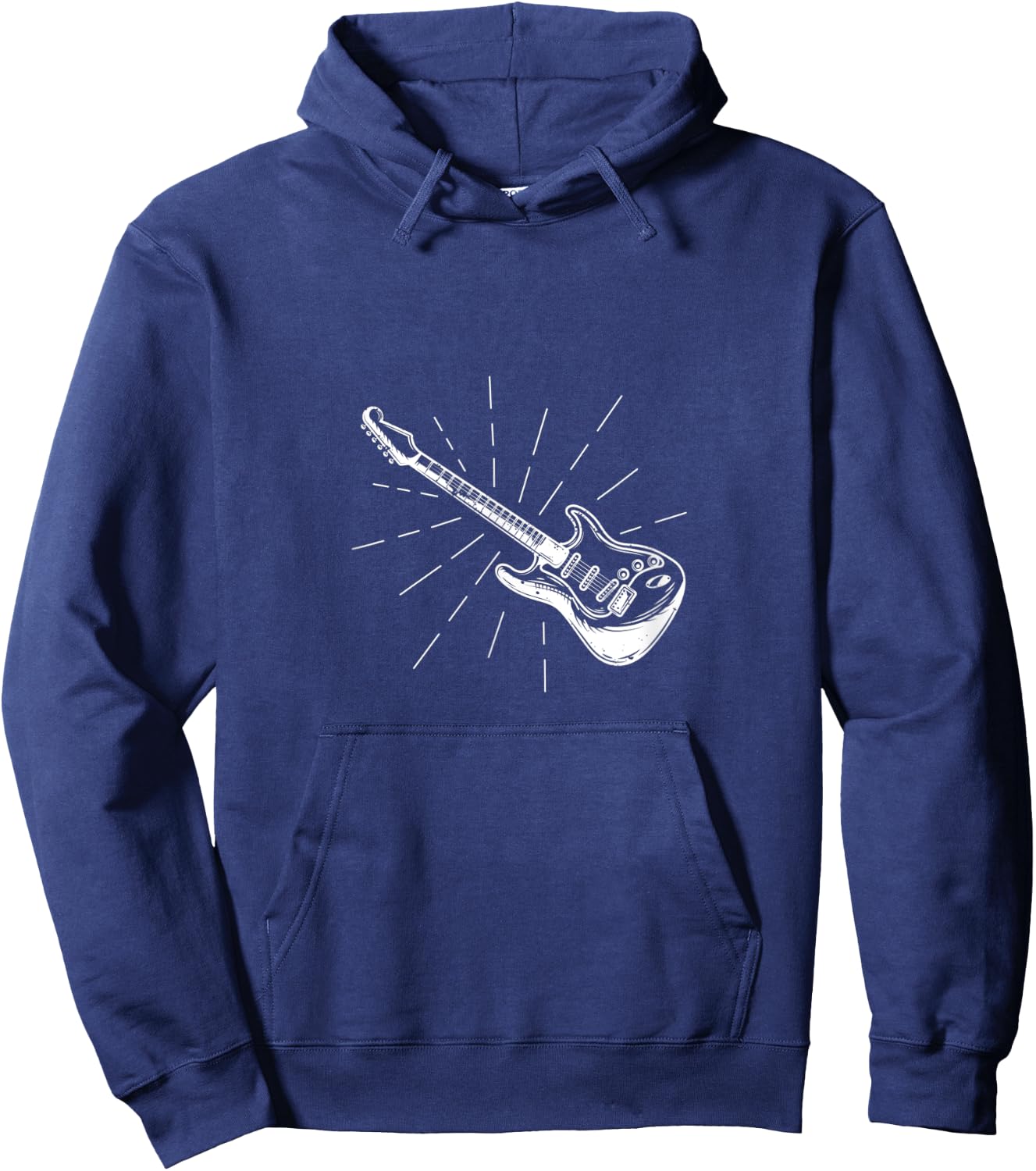 Electric guitar for guitar players hobby and legends Hoodie - Hoodie | Navy
