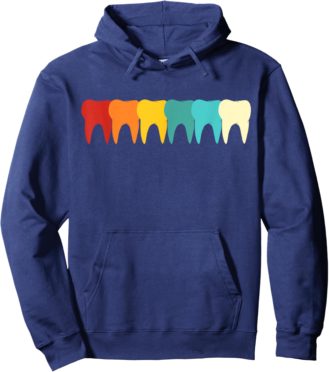 Retro Teeth Hoodie - Hoodie | Navy