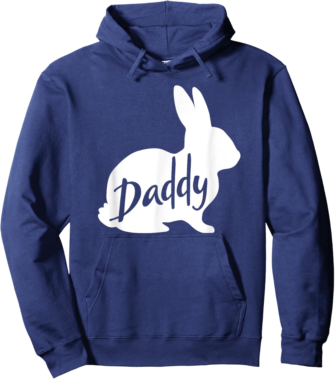 Daddy Bunny Rabbit Father Dad Easter Hoodie - Hoodie | Navy