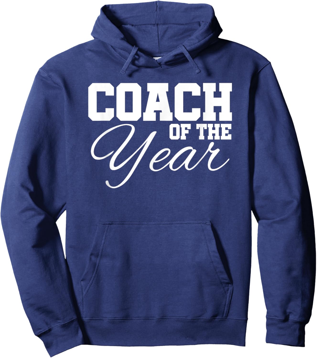 Coach Of The Year Sports Team End Of Season Recognition Hoodie - Hoodie | Navy