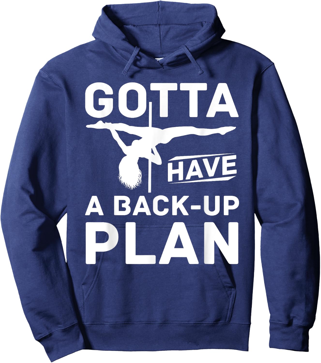 Pole Dancing Gifts & Accessories - Women's Black Modern Fun Pole Dance Hoodie - Hoodie | Navy