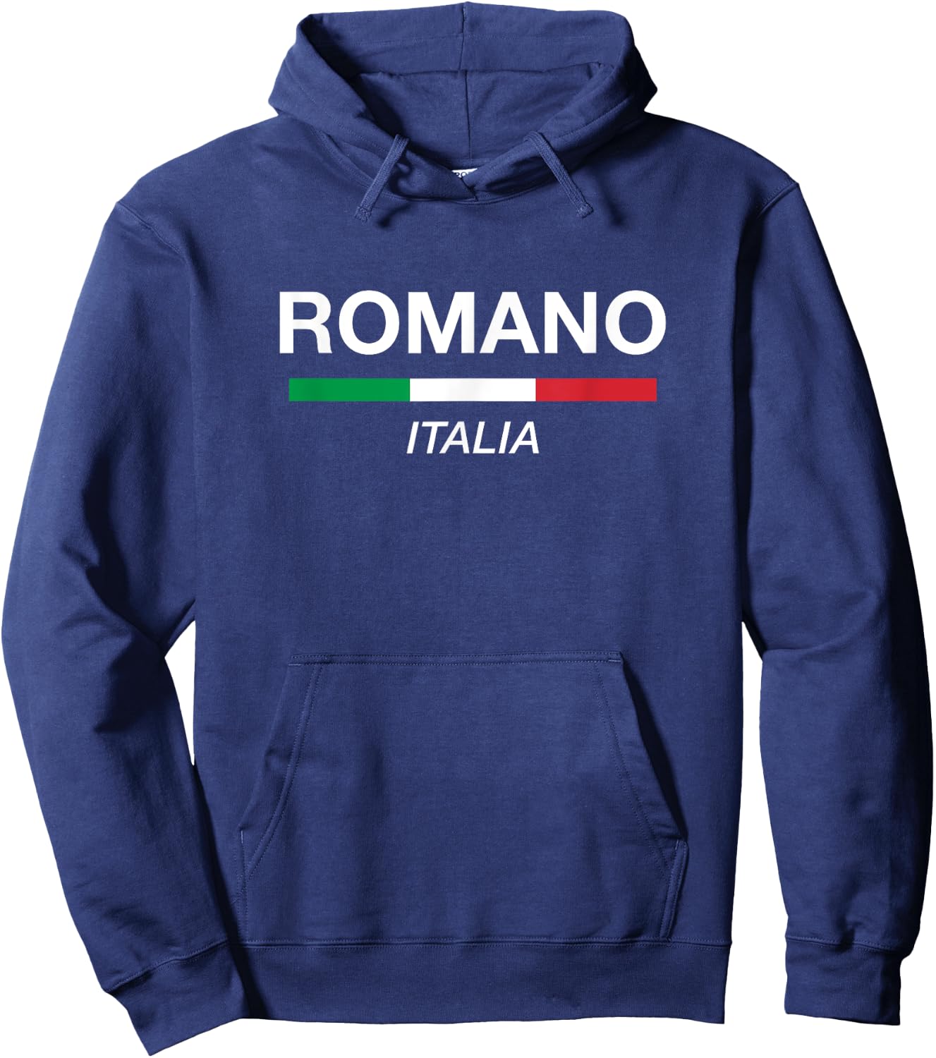 Romano Italian Family Name Italy Flag Hoodie - Hoodie | Navy