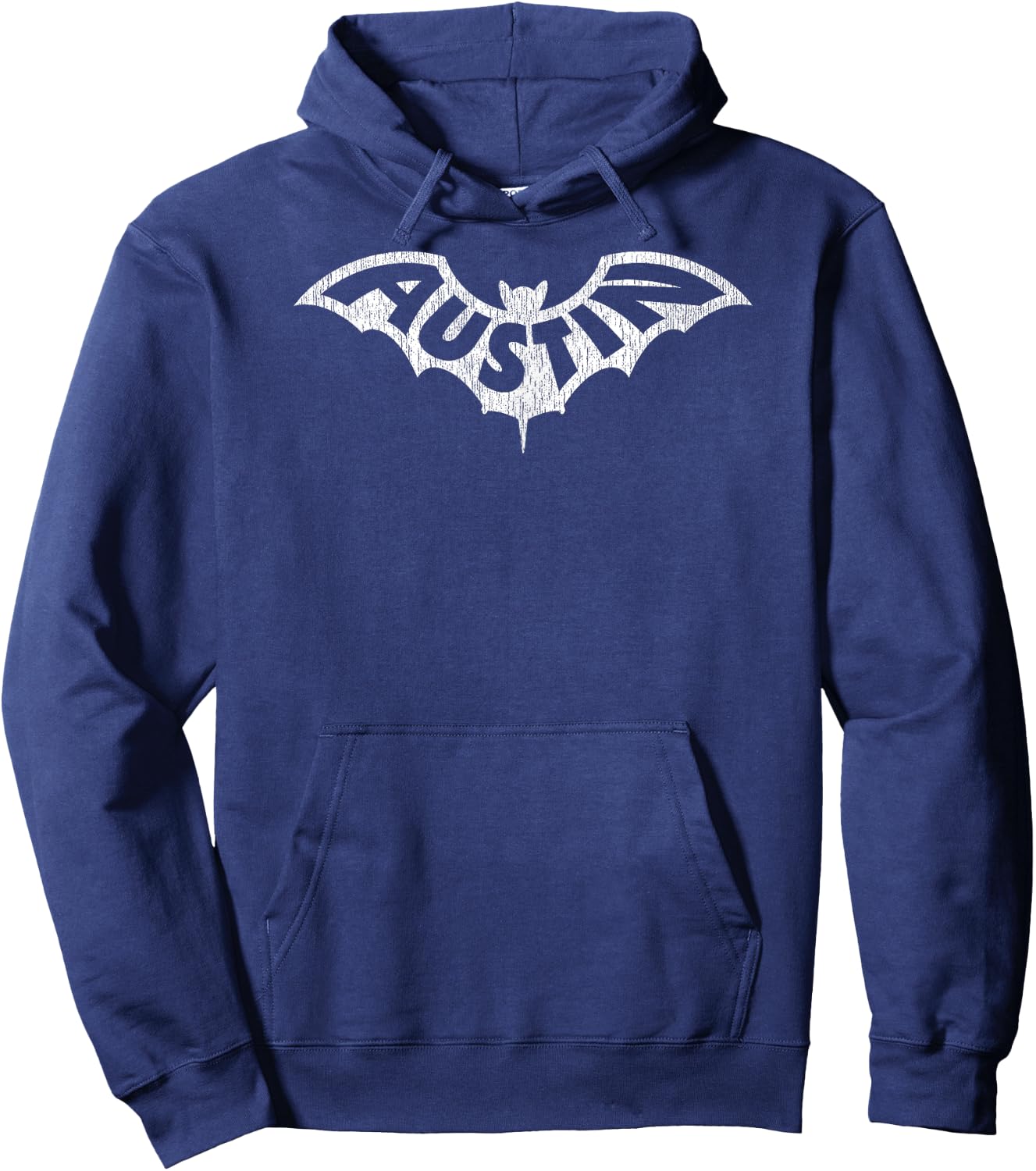 AUSTIN BAT - Austin TX Bat Logo Design With Details Hoodie - Hoodie | Navy