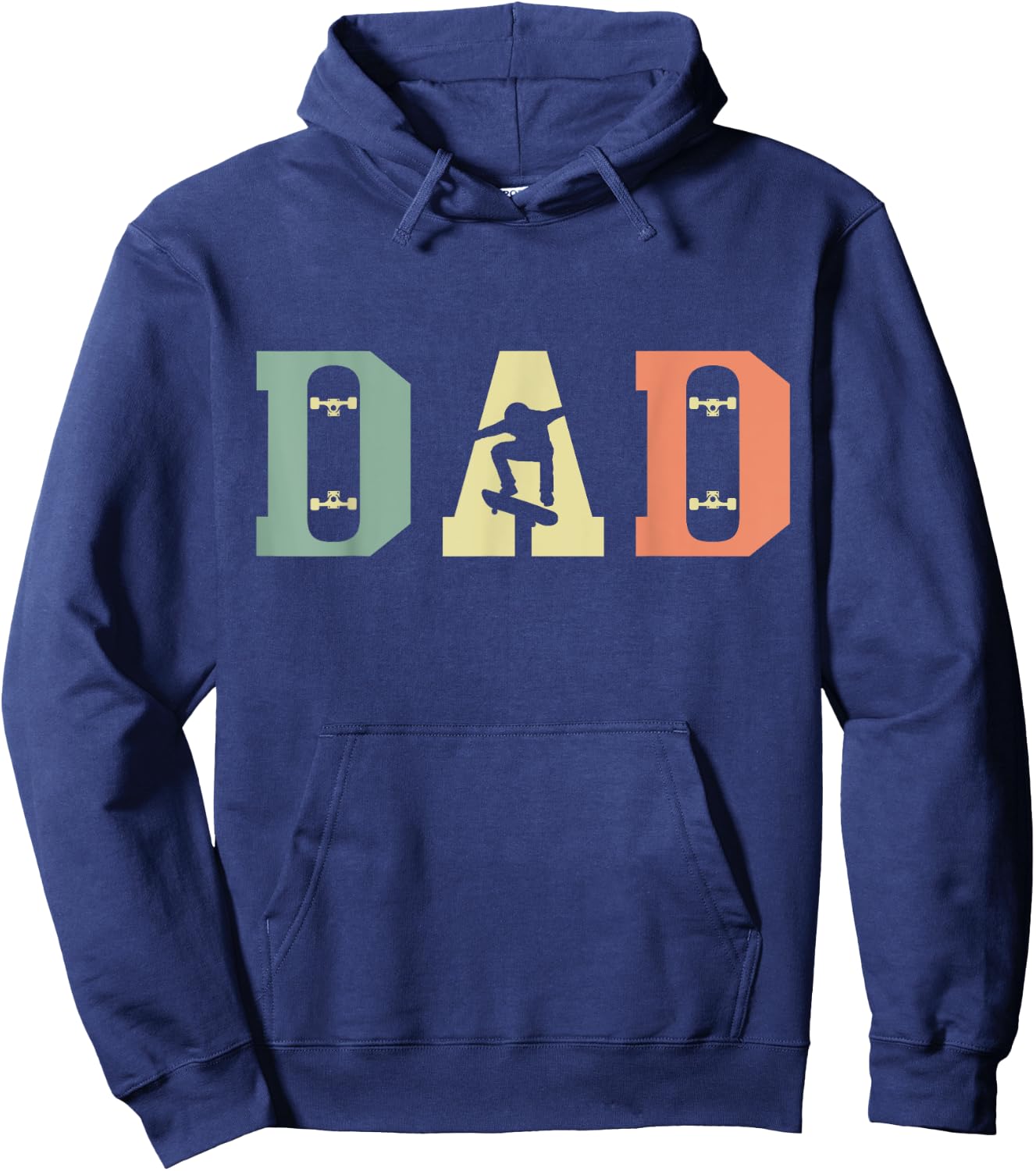 Skateboard Skater Dad Skating Skateboarding Fathers Day Hoodie - Hoodie | Navy