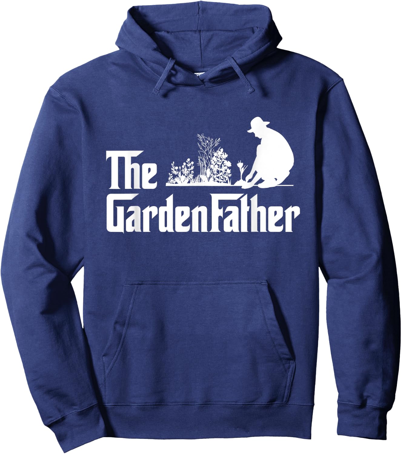 Vintage The Gardenfather Best Gardening Father Gifts Men Hoodie - Hoodie | Navy