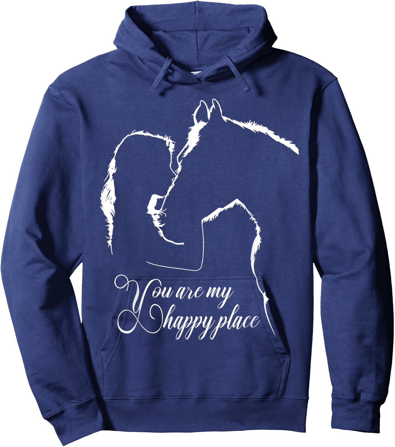 You are my happy place - Horses Lovers Hoodie - Hoodie | Navy