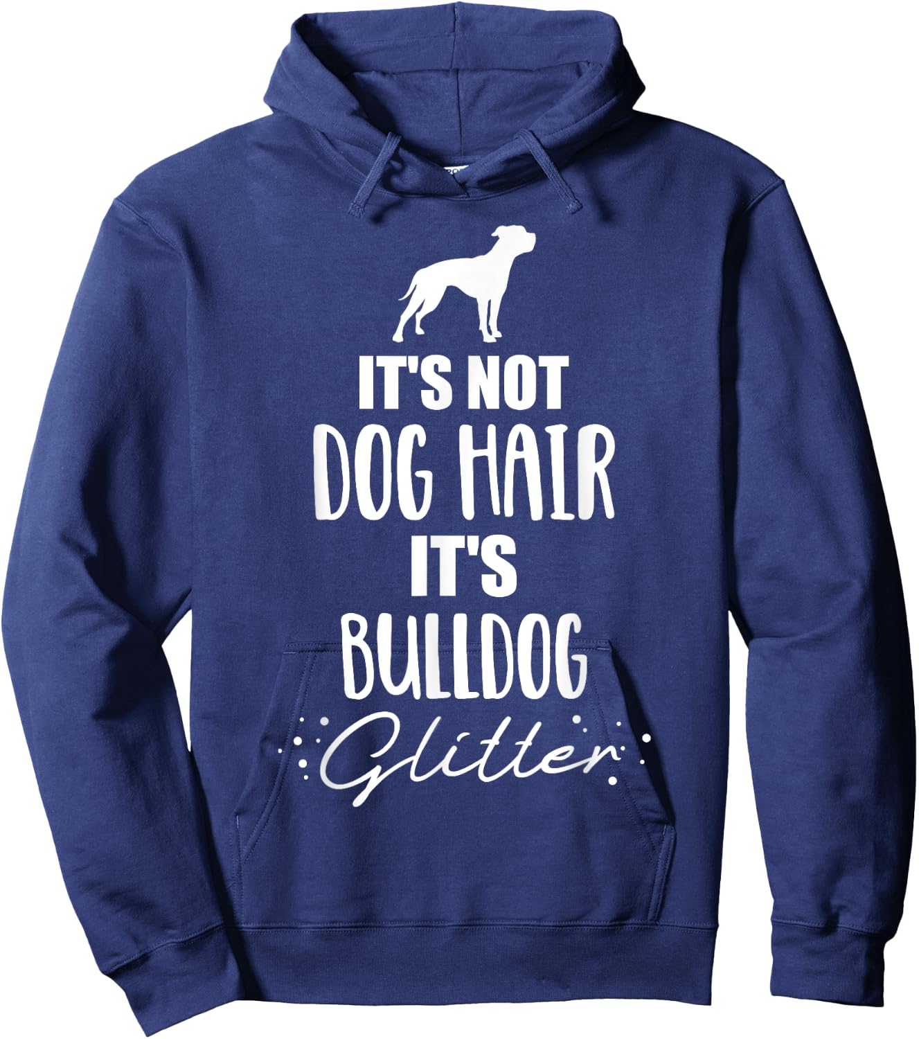 It's not dog hair, it's American Bulldog Women Girls Kids Hoodie - Hoodie | Navy