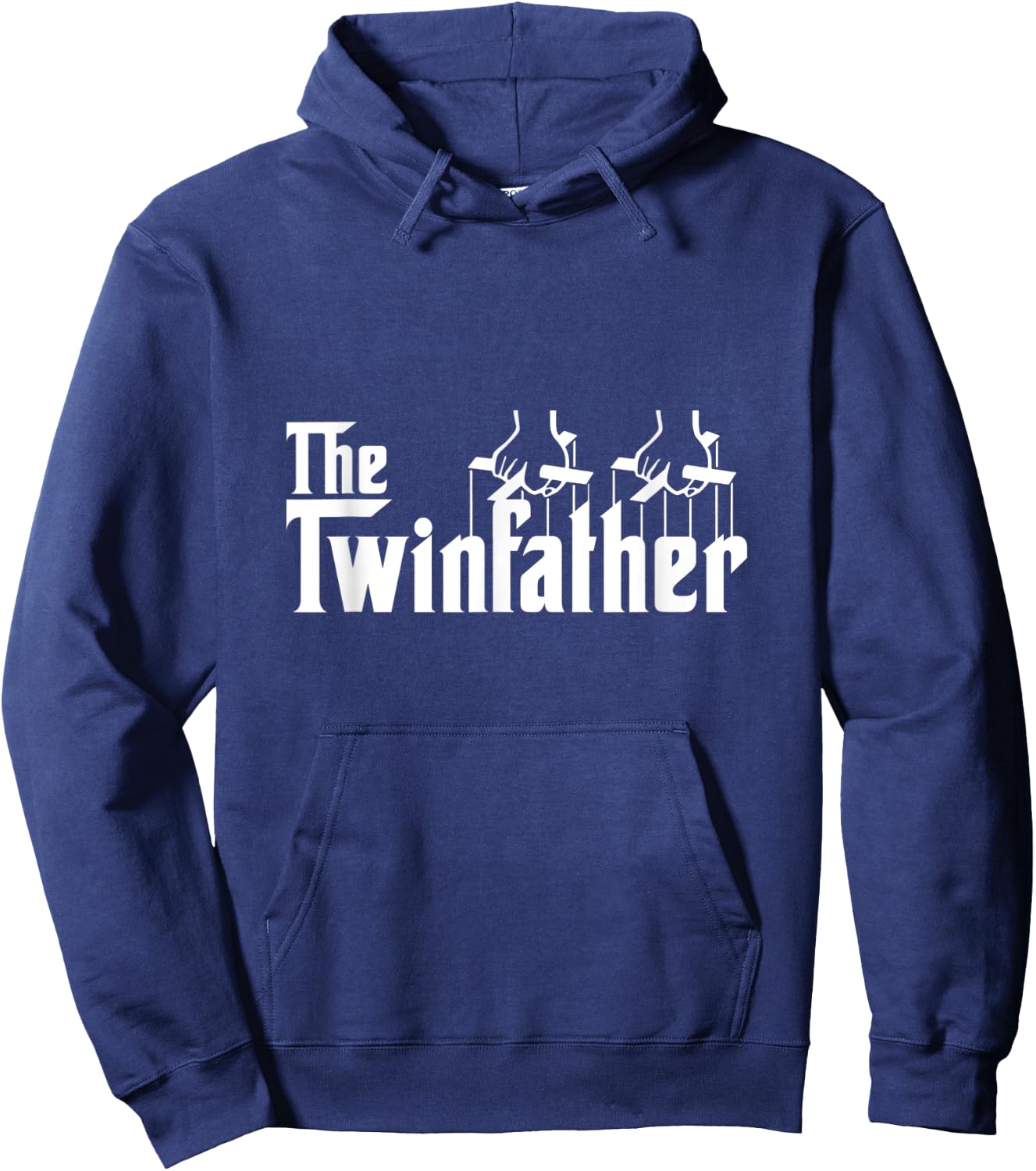The Twinfather Funny Father Of Twins Dad Hoodie - Hoodie | Navy