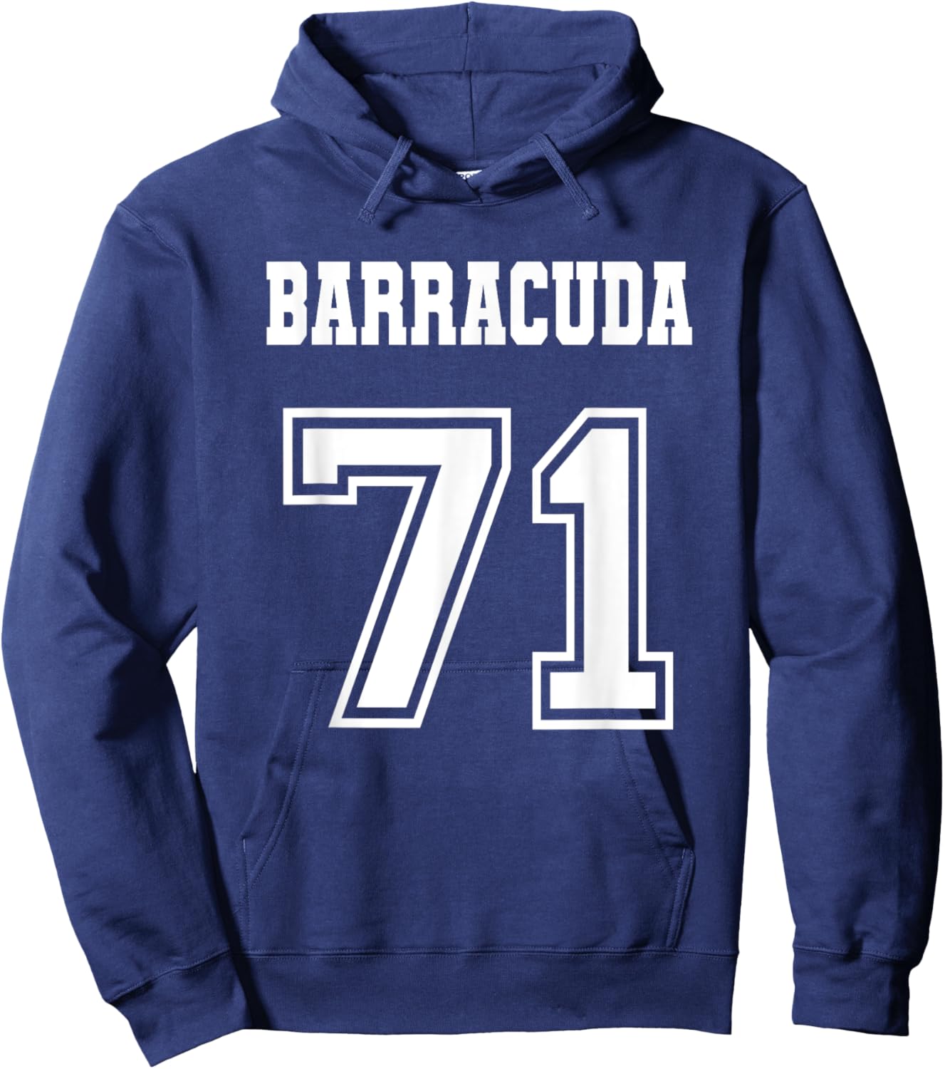 Jersey Style Barracuda 71 1971 Old School Muscle Car Fishing Hoodie - Hoodie | Navy