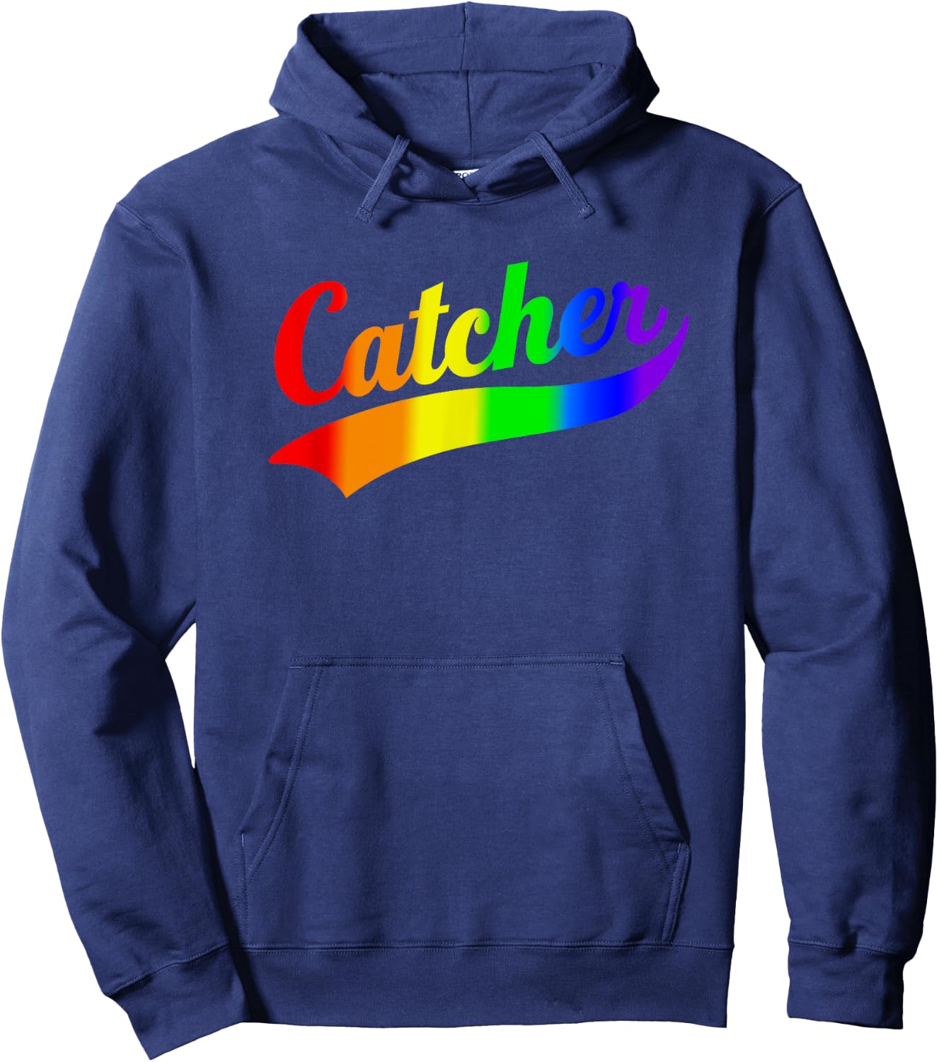 Funny Catcher Rainbow Gay Pride Hoodie - Hoodie | Navy