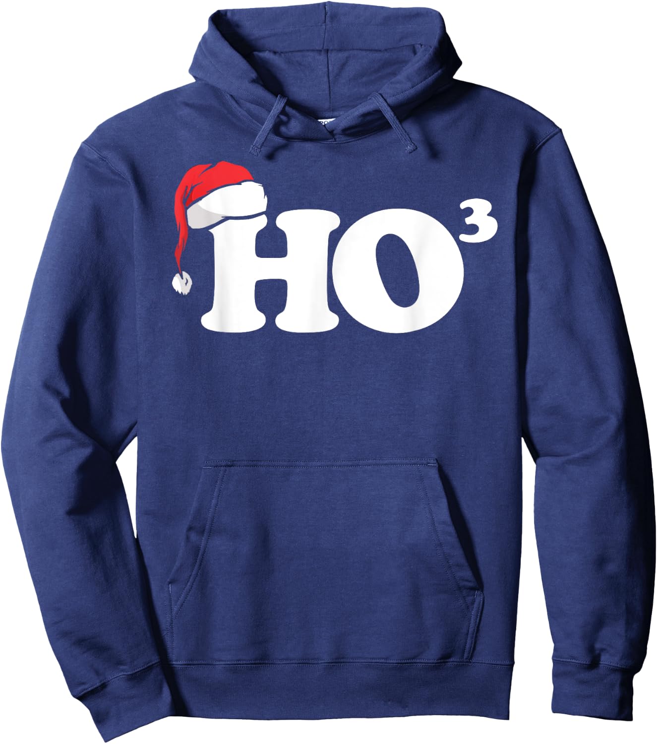Ho cubbed funny Ho to the power three ho ho ho Christmas Hoodie - Hoodie | Navy
