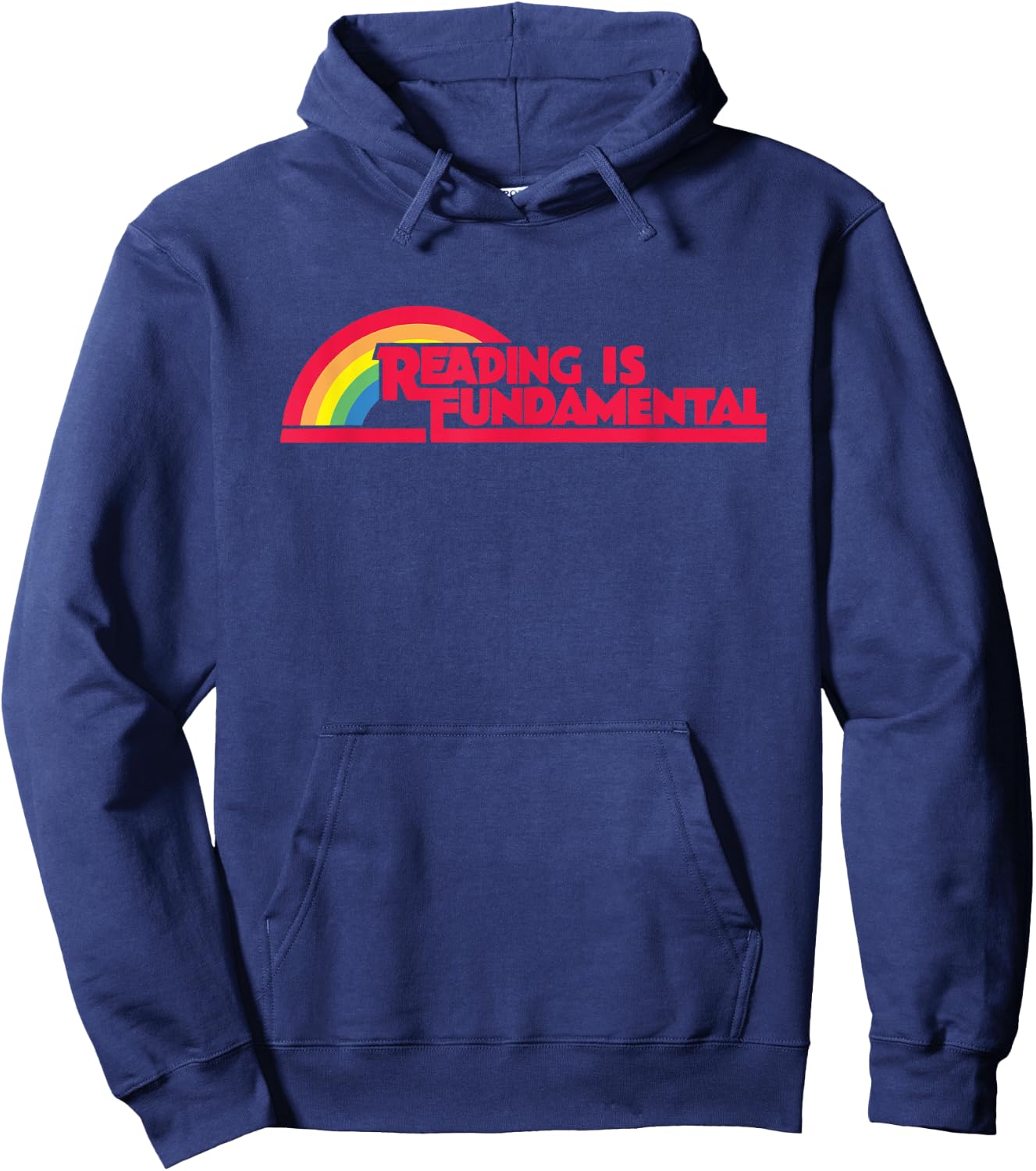 Reading is Fundamental Gay Rainbow Hoodie - Hoodie | Navy