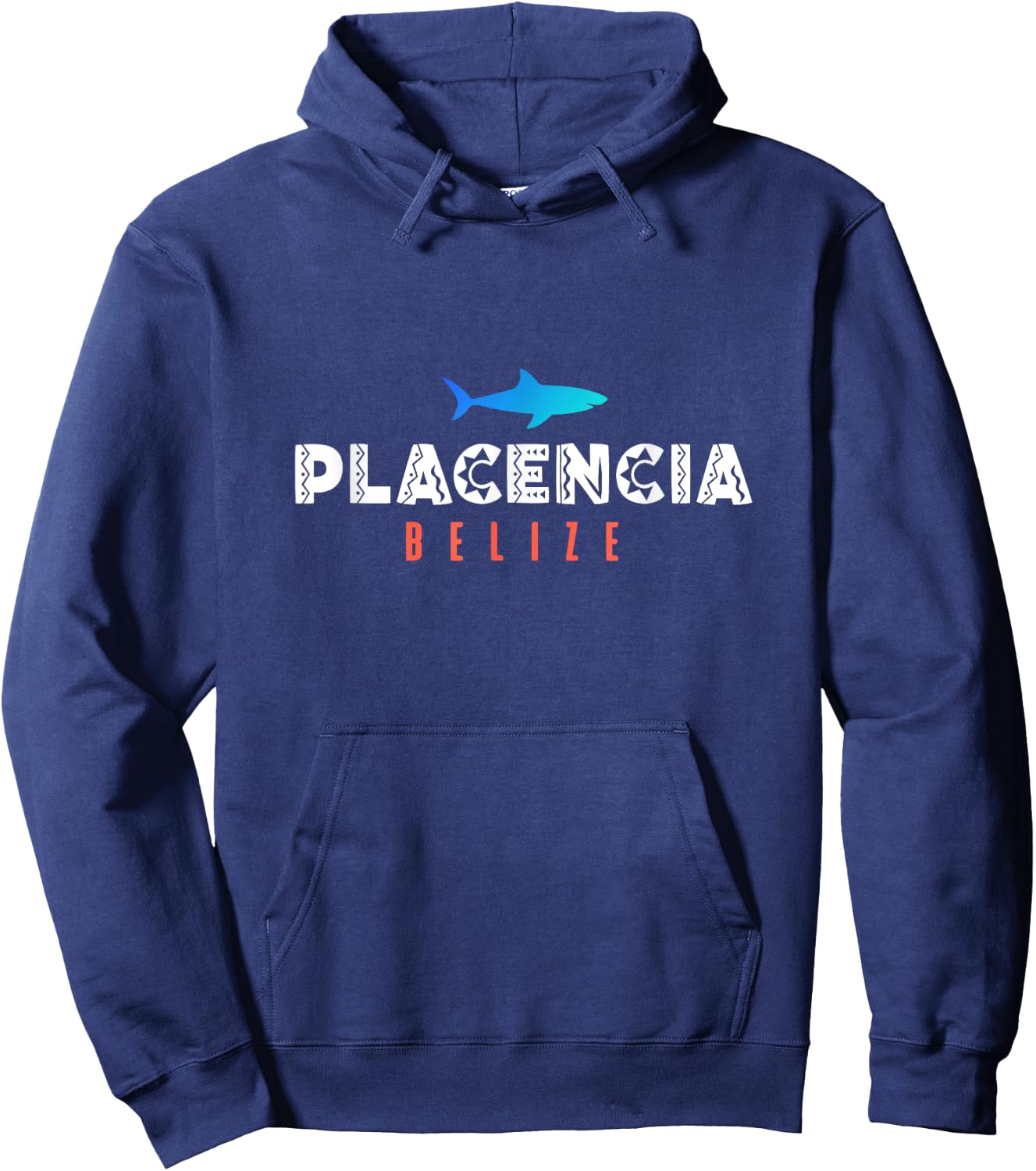 Placencia Belize Shark Scuba Diving Gift Hoodie - Hoodie | Navy