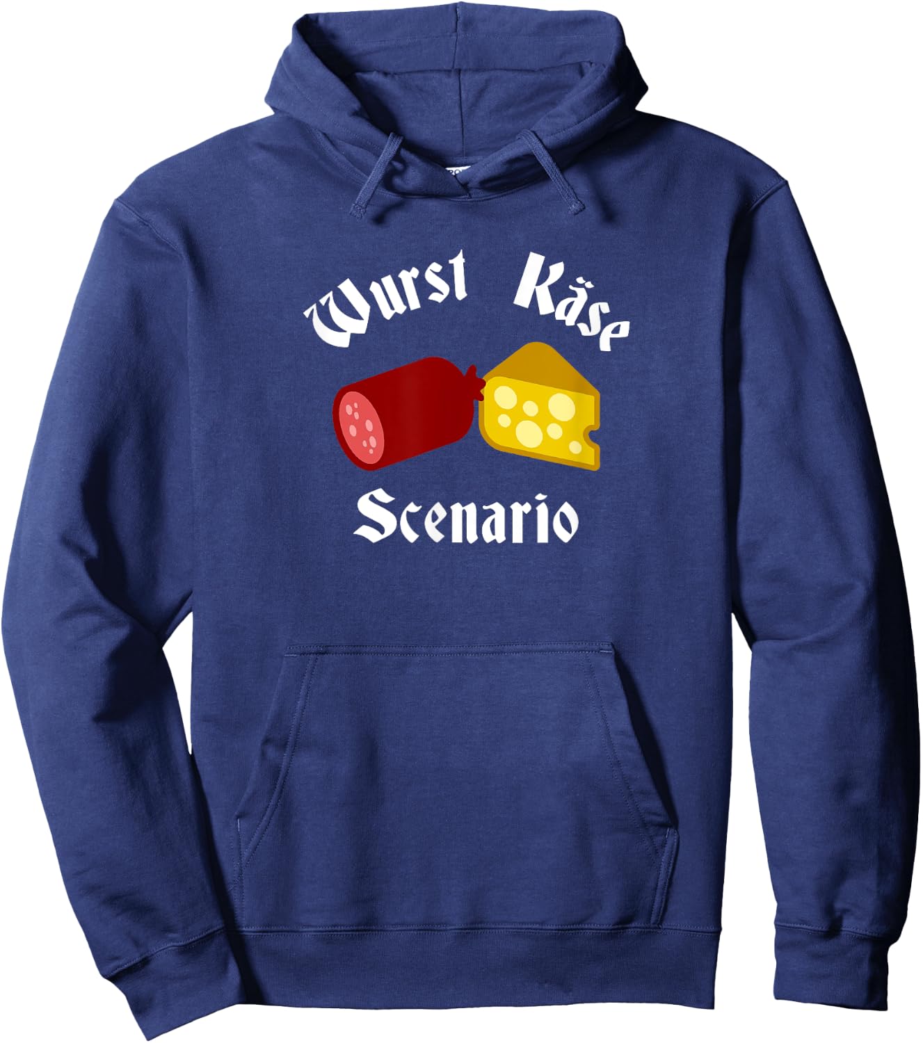Wurst Käse scenario funny pun Oktoberfest german Hoodie - Hoodie | Navy