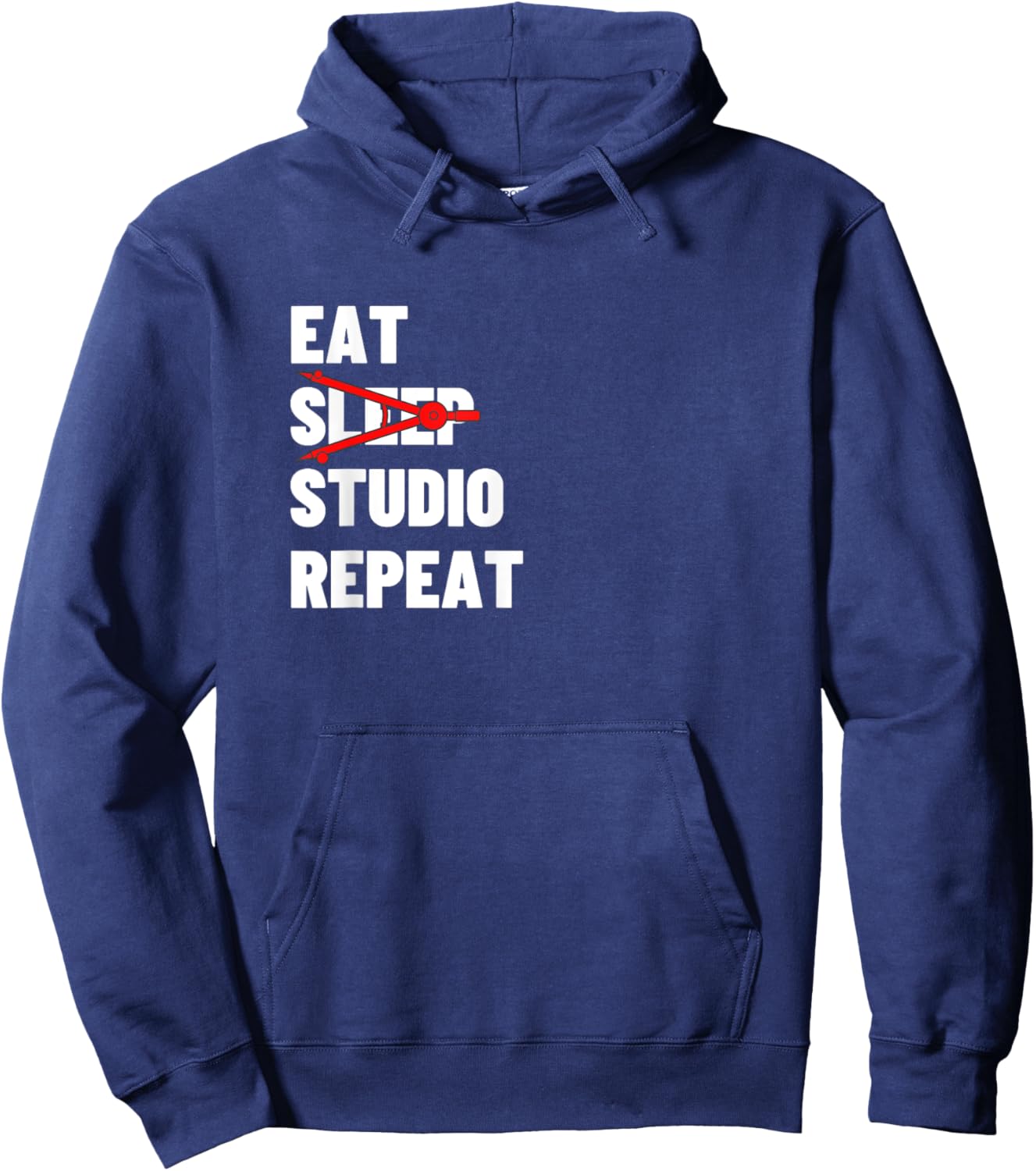 Eat Sleep Studio Repeat - Funny Architecture Gift Hoodie - Hoodie | Navy