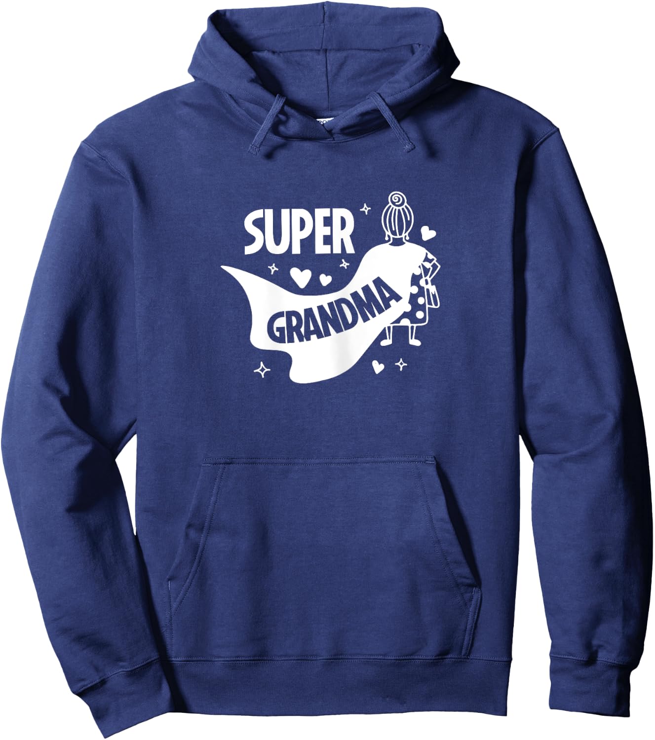 Cute Super Grandma Superhero Hoodie - Hoodie | Navy
