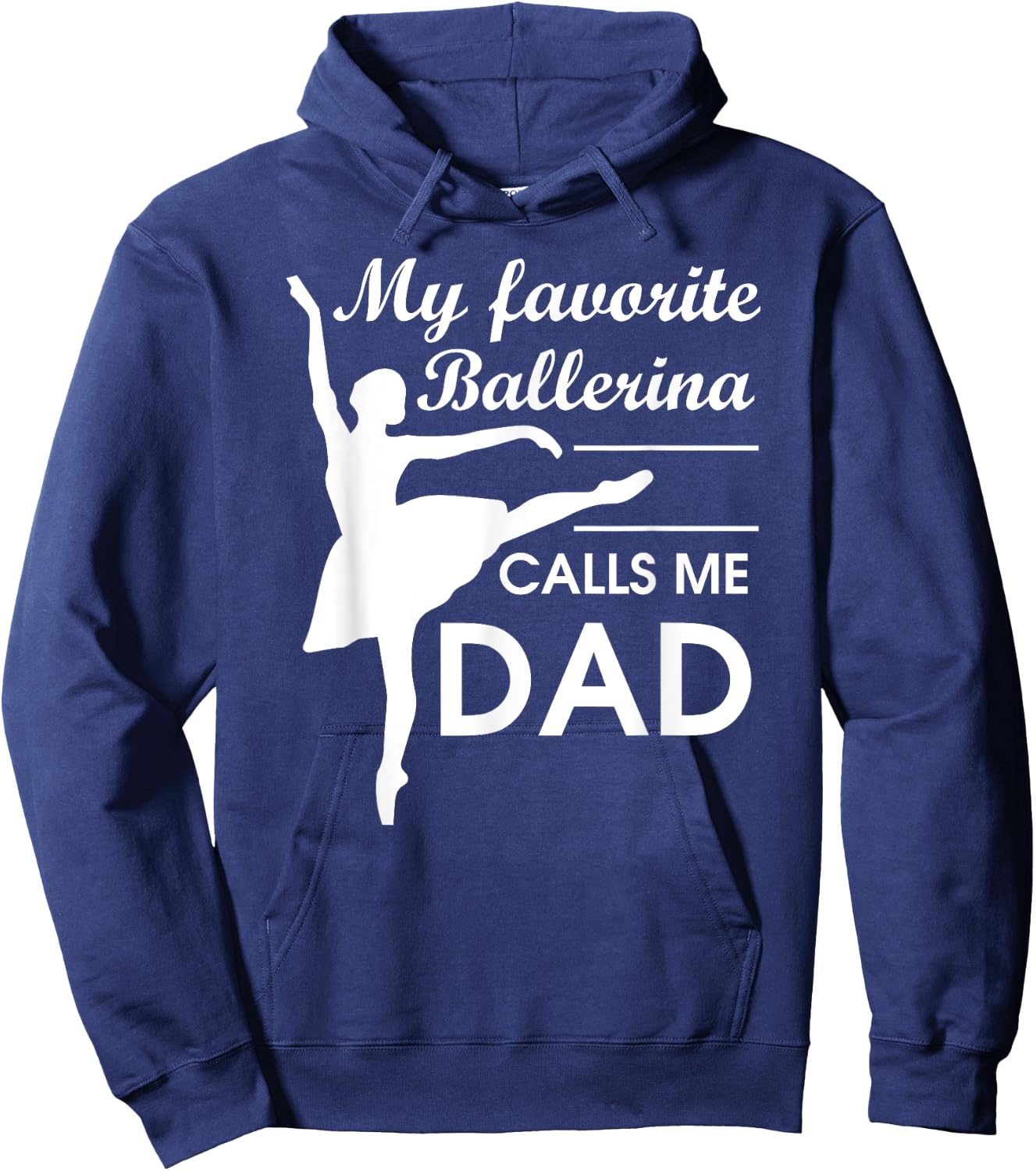 Ballerina Dad Ballet Dancer Father JT Hoodie - Hoodie | Navy
