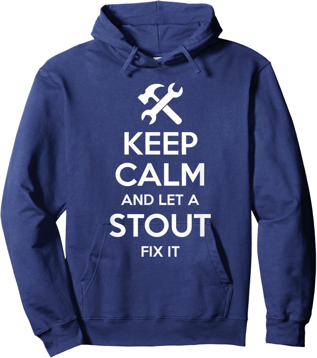 STOUT Funny Surname Birthday Family Tree Reunion Gift Hoodie - Hoodie | Navy