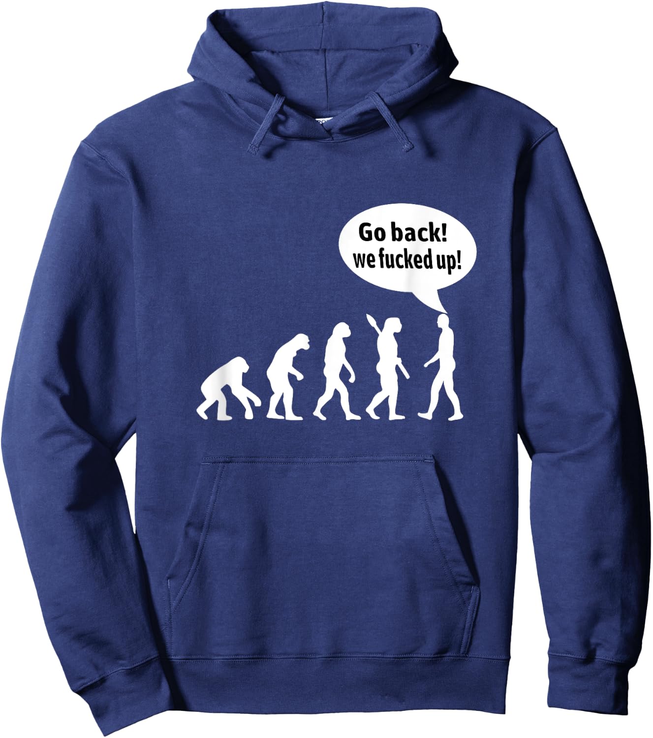 Go back! we fucked up! Hoodie - Hoodie | Navy