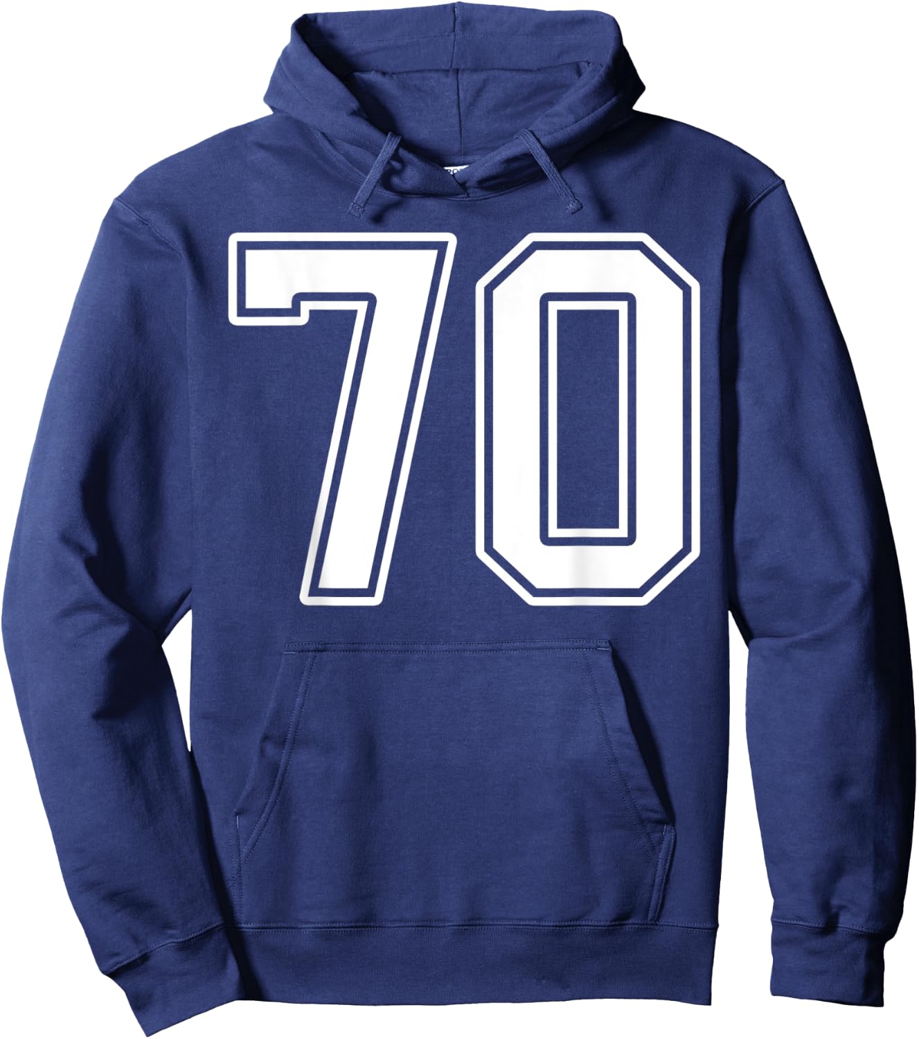Number 70 Fan Player Jersey Style #70 Men Women Kids Hoodie - Hoodie | Navy