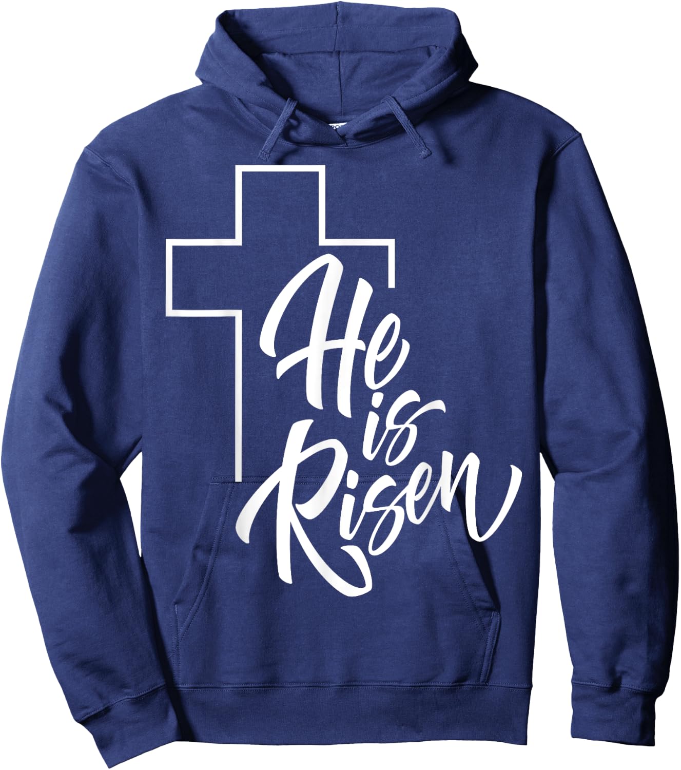 He Is Risen | Easter Jesus Hoodie - Hoodie | Navy