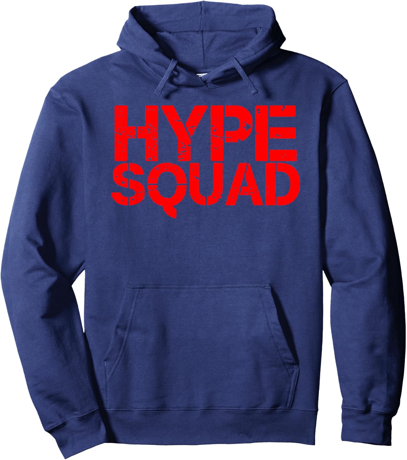 Hype Squad red distressed big game logo Hoodie - Hoodie | Navy