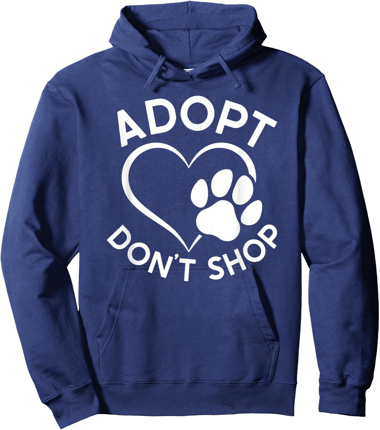 Ho-Bo Care Boxer Rescue - Adopt Don't Shop Hoodie - Hoodie | Navy