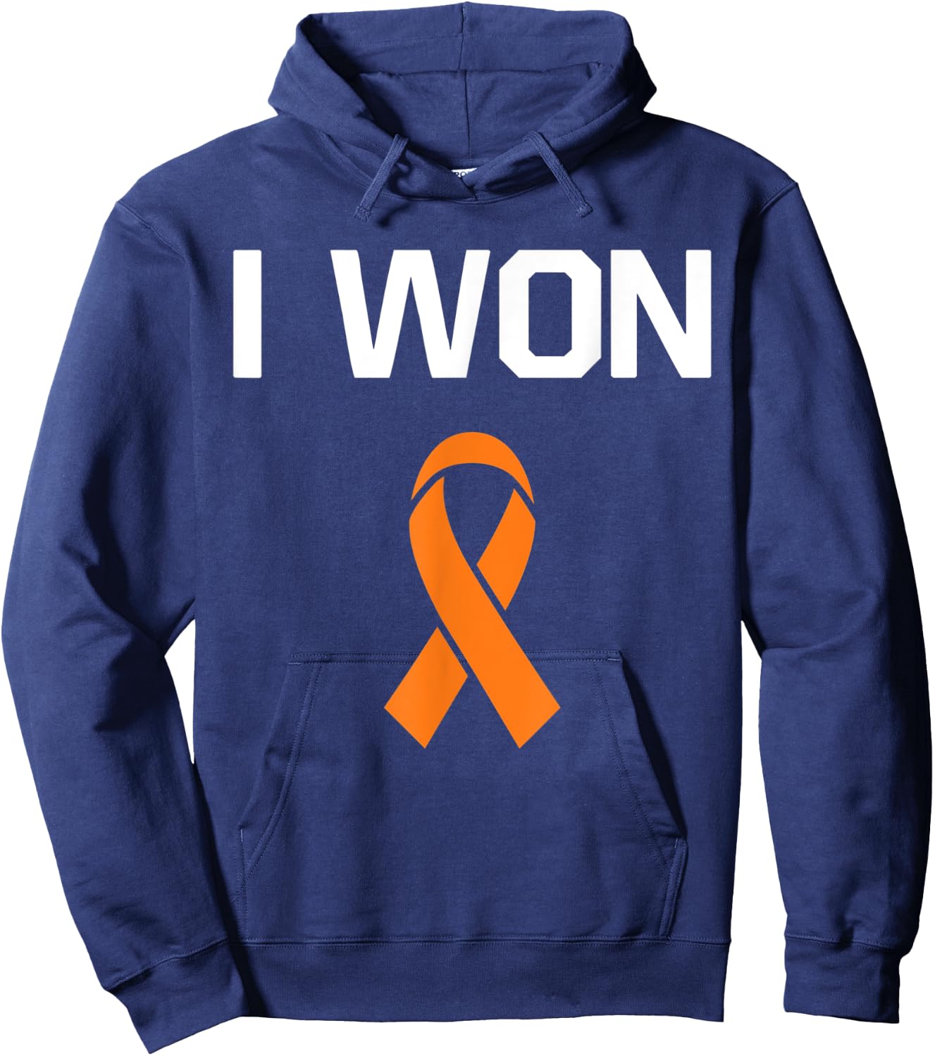 I Won - Fighter Warrior Leukemia Cancer Awareness Hoodie - Hoodie | Navy