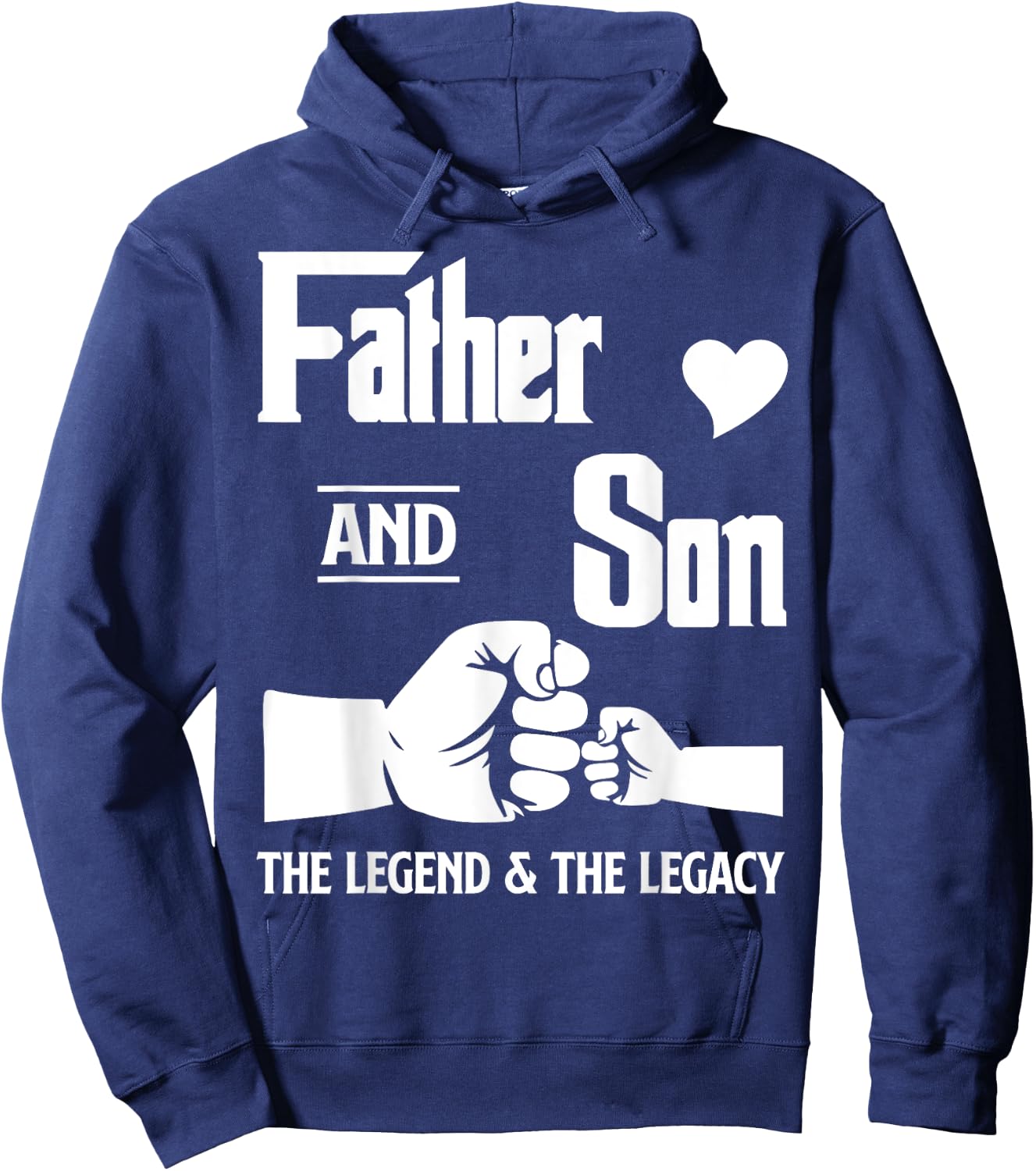 Daddy Father Son Matching Quote Design Hoodie - Hoodie | Navy