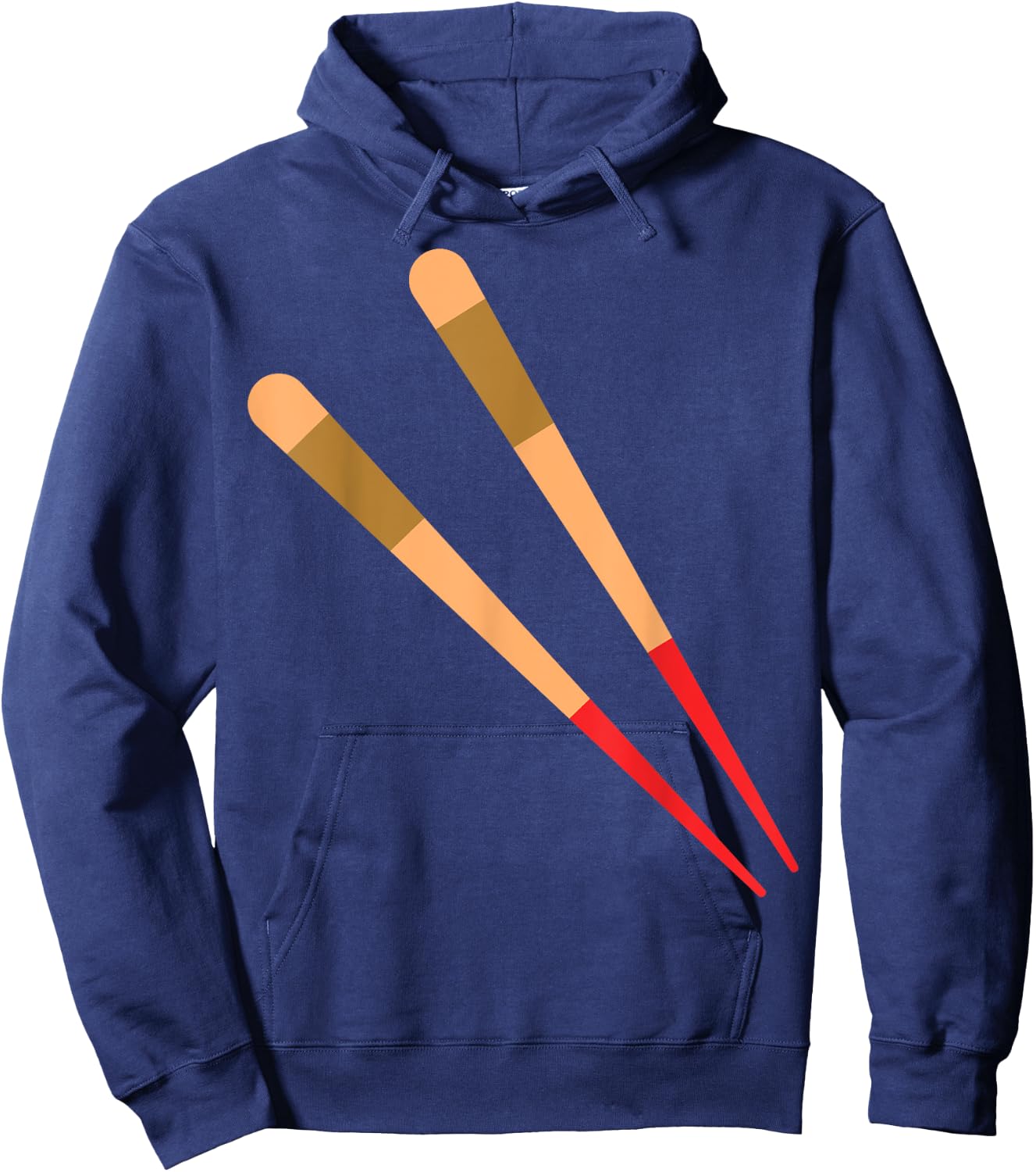 Chopstick Easy Sushi and Chopstick Couple Halloween Costume Hoodie - Hoodie | Navy