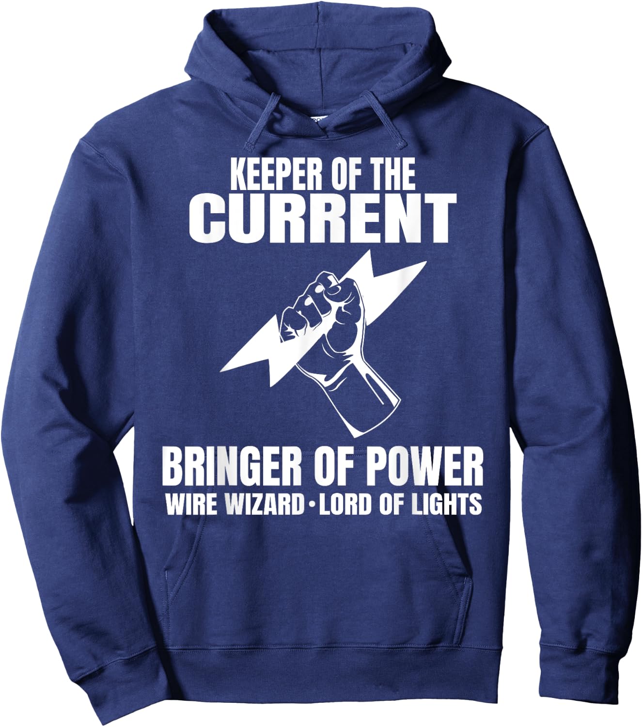 Funny Electrician Electrical Engineer Electricity Gift Hoodie - Hoodie | Navy