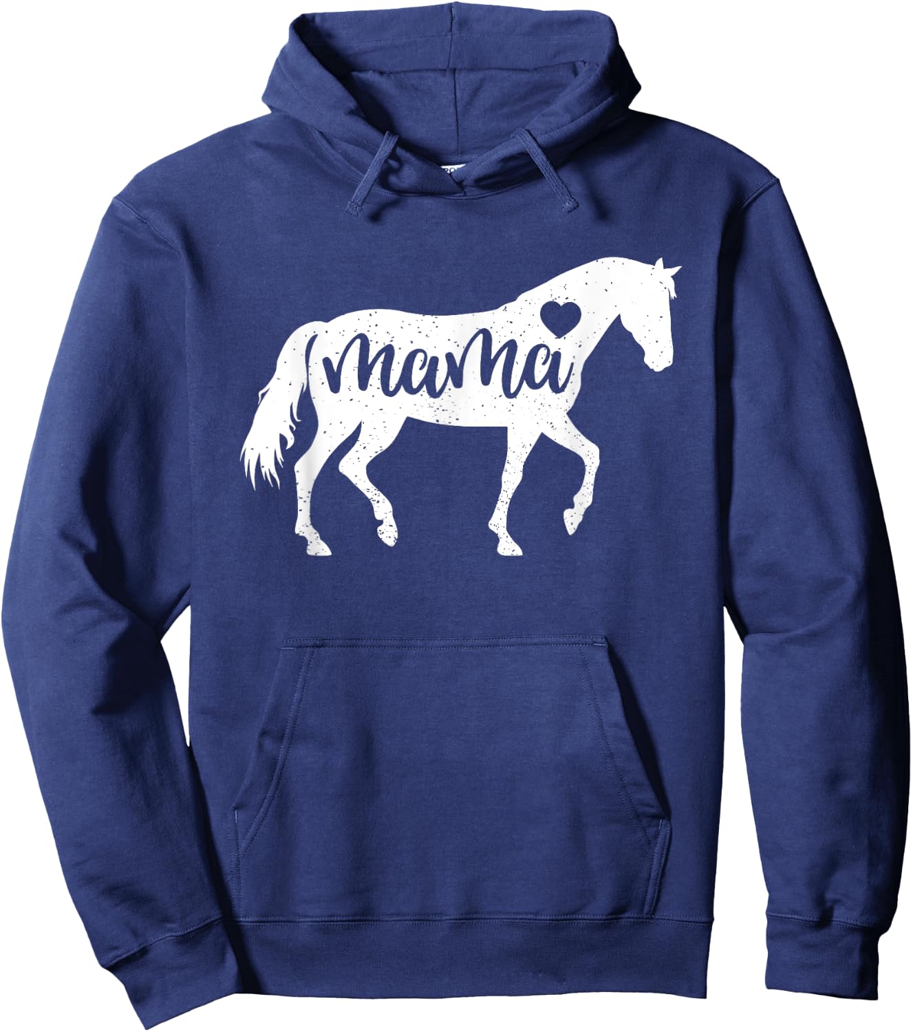 Horse Mama Mothers Day Shirt Mom Lover Gift Cute Women Hoodie - Hoodie | Navy