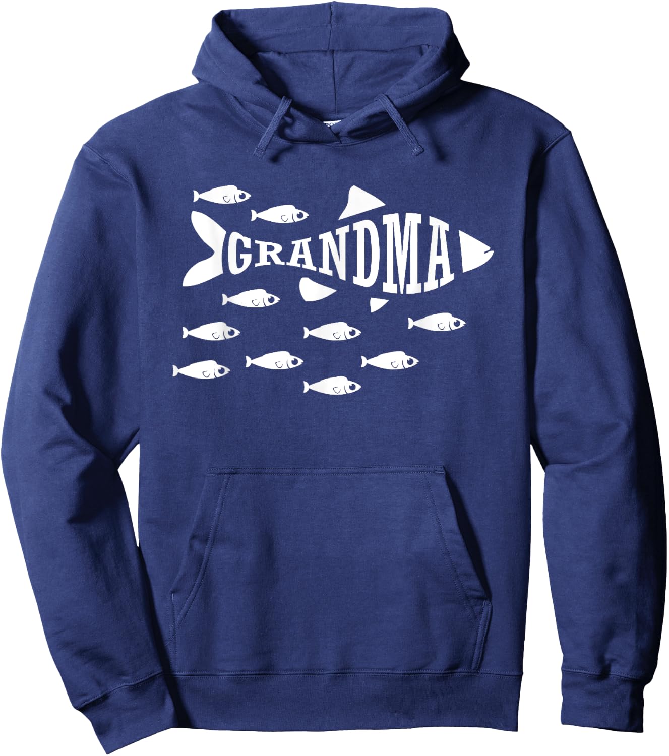 Fishing Grandma Shirt Funny Cute Mother's Day 10 Fish Gift Hoodie - Hoodie | Navy