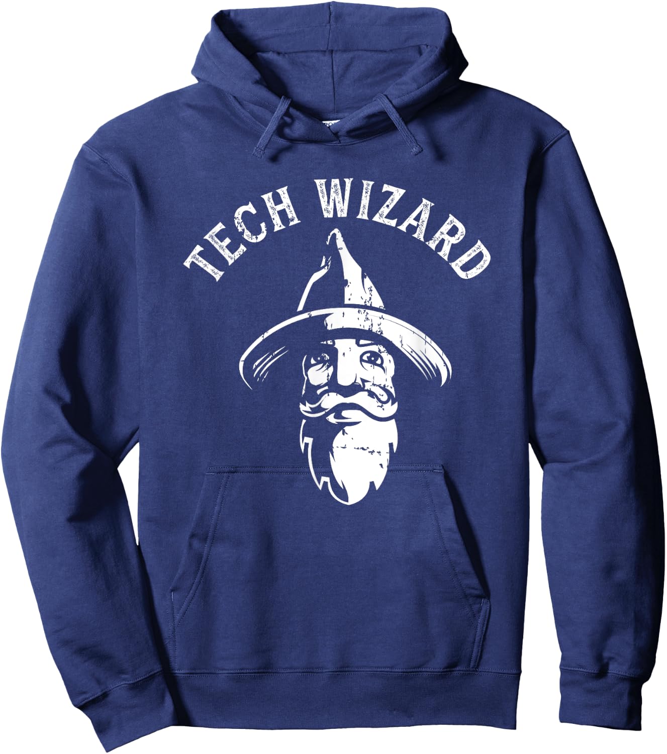 Tech Wizard Cool Technology I.T. Computer Whiz Techie Geek Hoodie - Hoodie | Navy