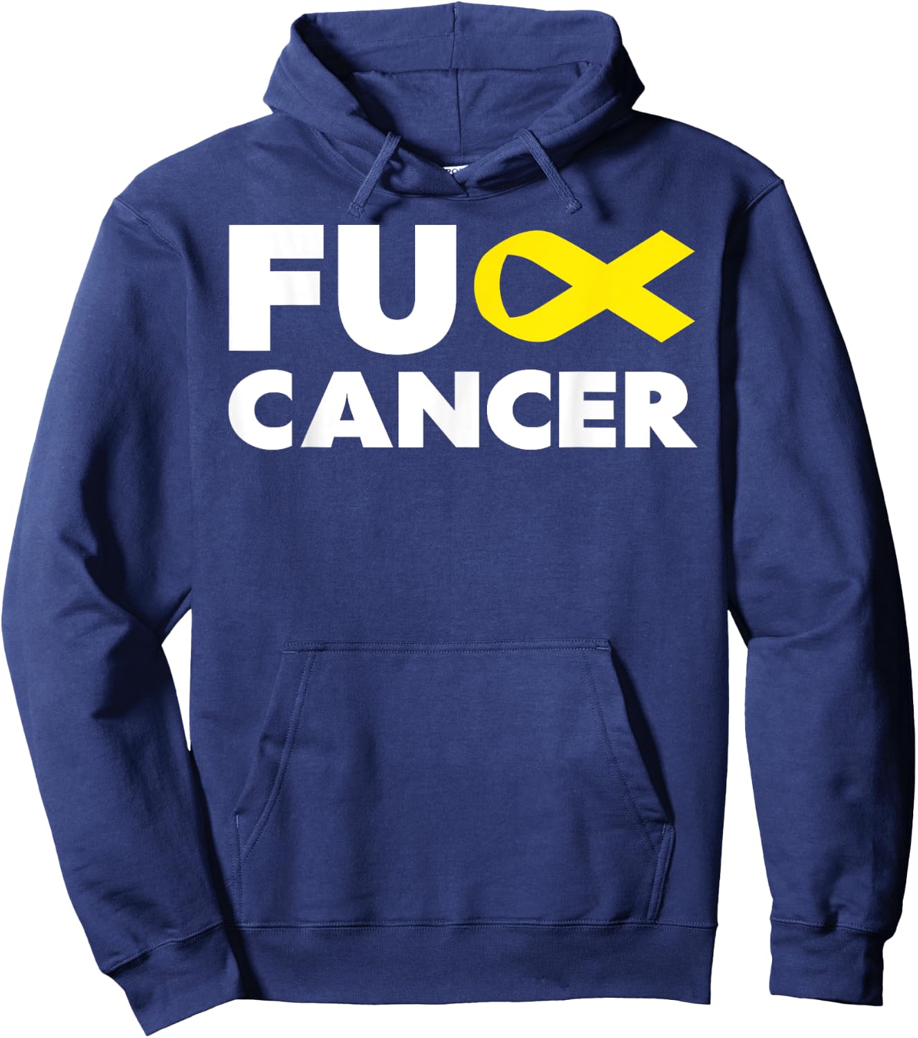 Fuck-Cancer - Fuck-Bone Cancer Awareness Hoodie - Hoodie | Navy