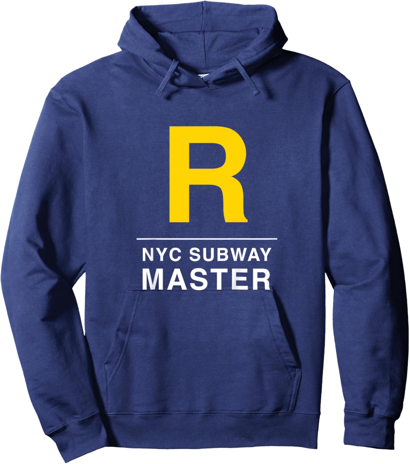 Kids NYC New York City Subway, R Train Graphic Hoodie - Hoodie | Navy