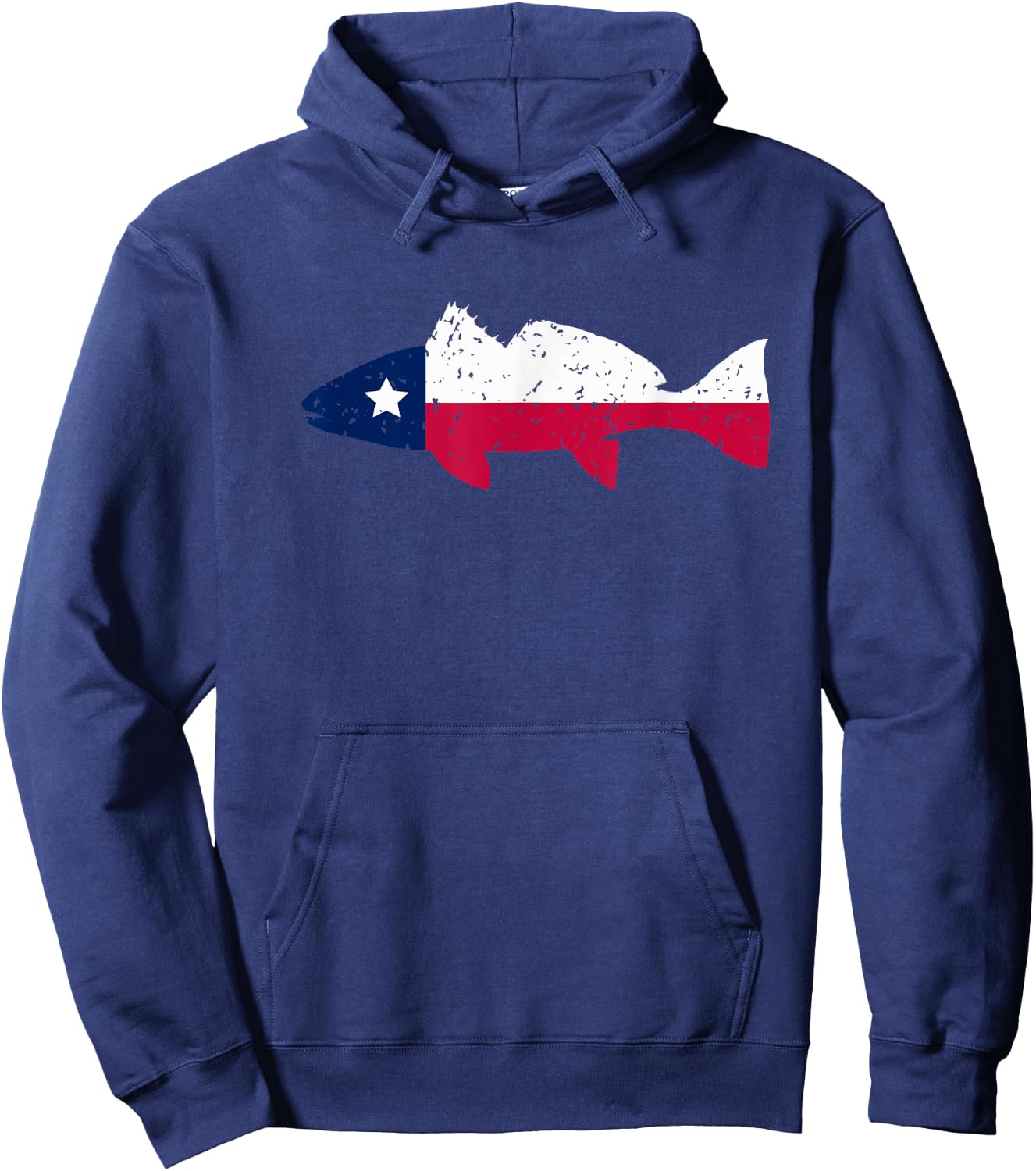 Texas Redfish Fishing | Texas Red Drum Fishing | Vintage Hoodie - Hoodie | Navy