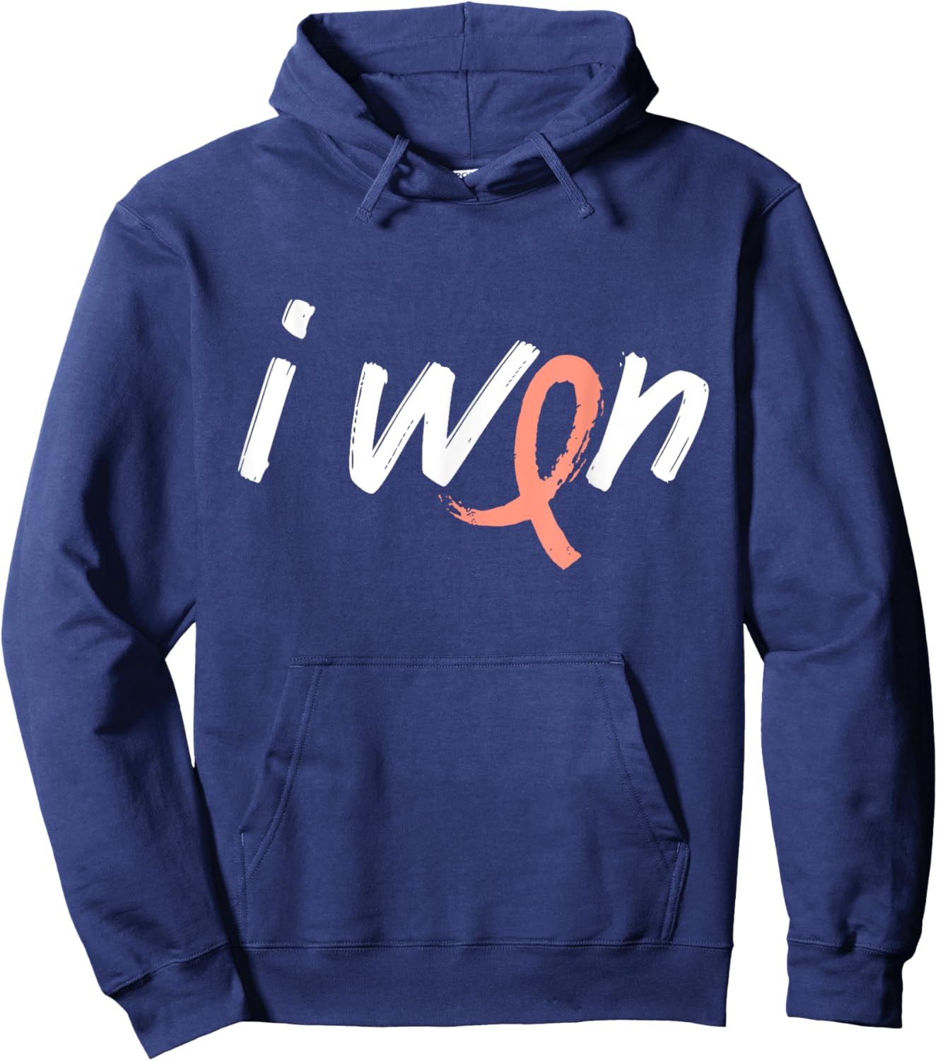 Endometrial Cancer Awareness - I Won Survivor Fighter Hoodie - Hoodie | Navy