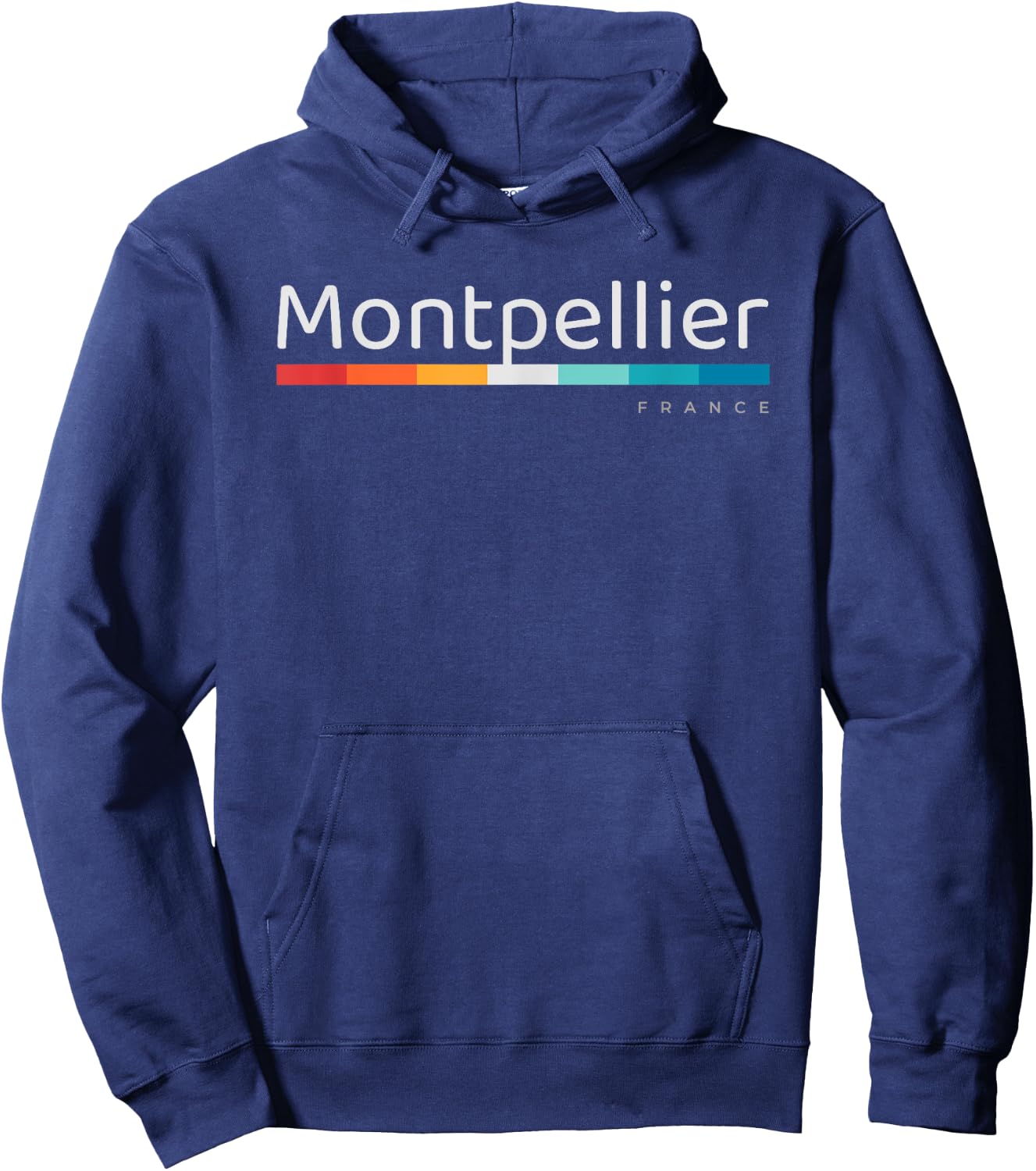 Montpellier France Retro Design Hoodie - Hoodie | Navy