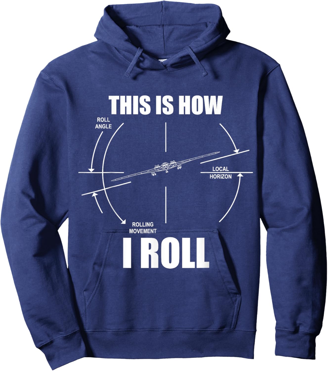 This Is How I Roll B-2 Stealth Bomber Pilot Flying B2 Hoodie - Hoodie | Navy