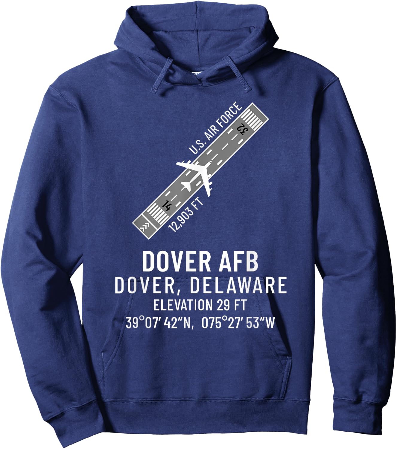 Dover AFB - Air Force Base Hoodie - Hoodie | Navy