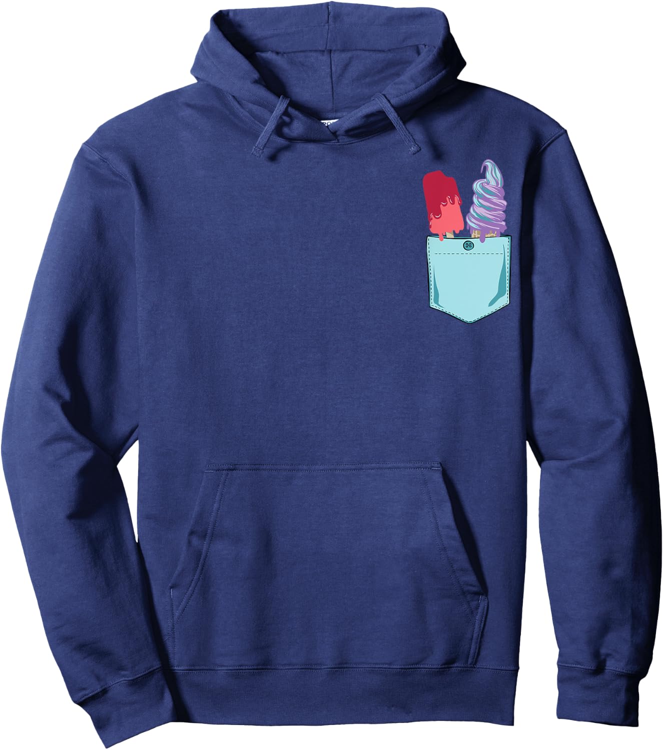 Vintage Ice Cream Summer Hoodie - Hoodie | Navy