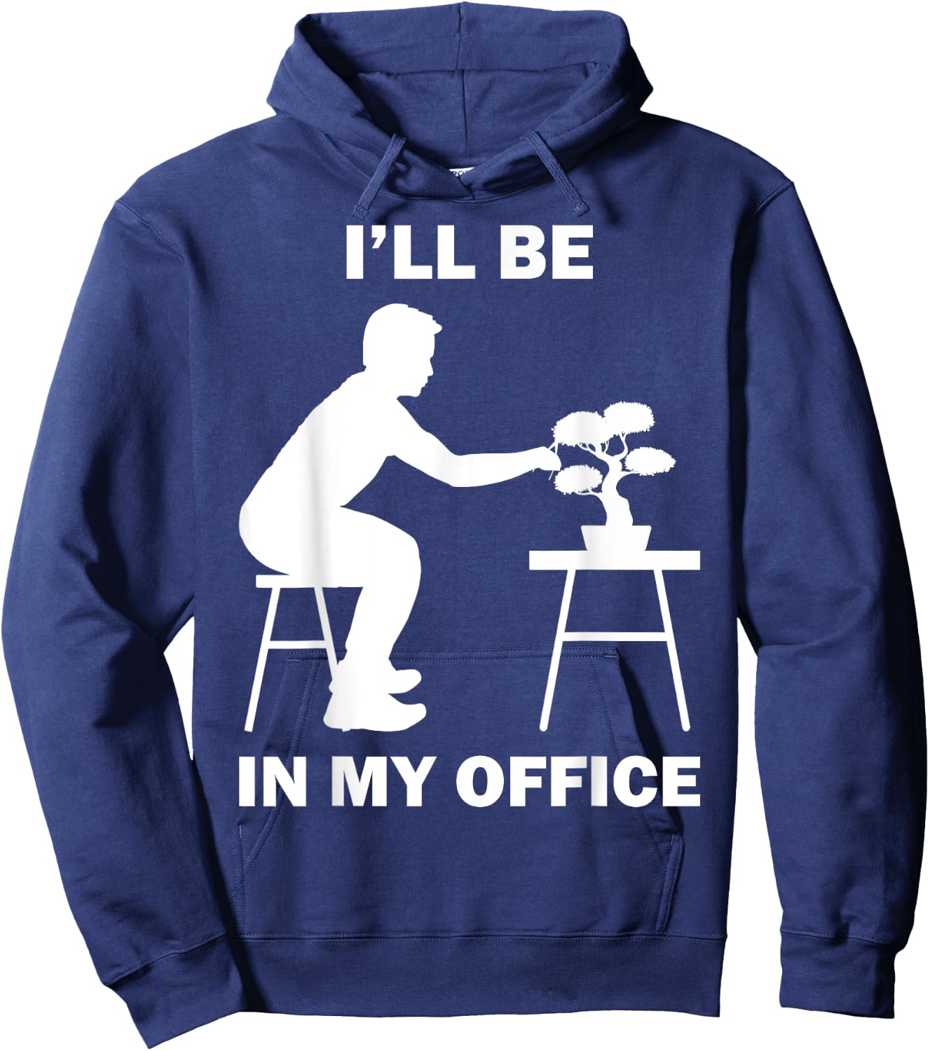 Funny Bonsai Tree Design Women Japanese Gardening Hoodie - Hoodie | Navy