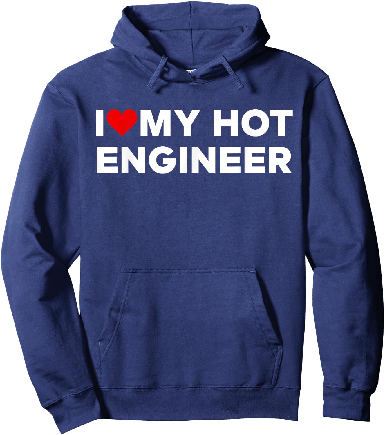I Love My Hot Engineer Husband Couple Matching Hoodie - Hoodie | Navy
