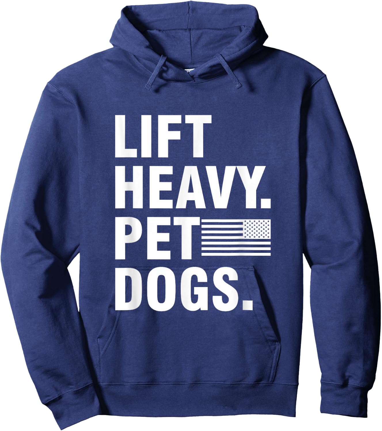 Lift Heavy Pet Dogs | for Weightlifters Gym Hoodie - Hoodie | Navy